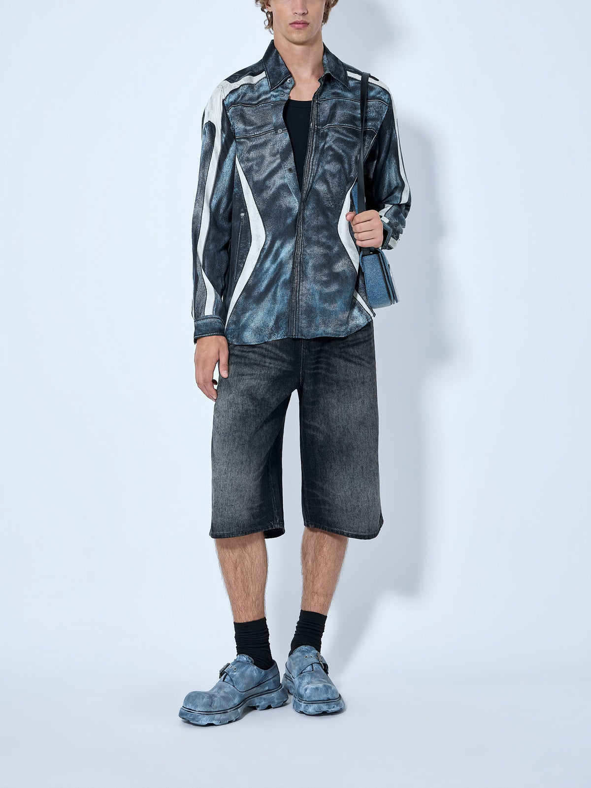 D-enim-m shorts