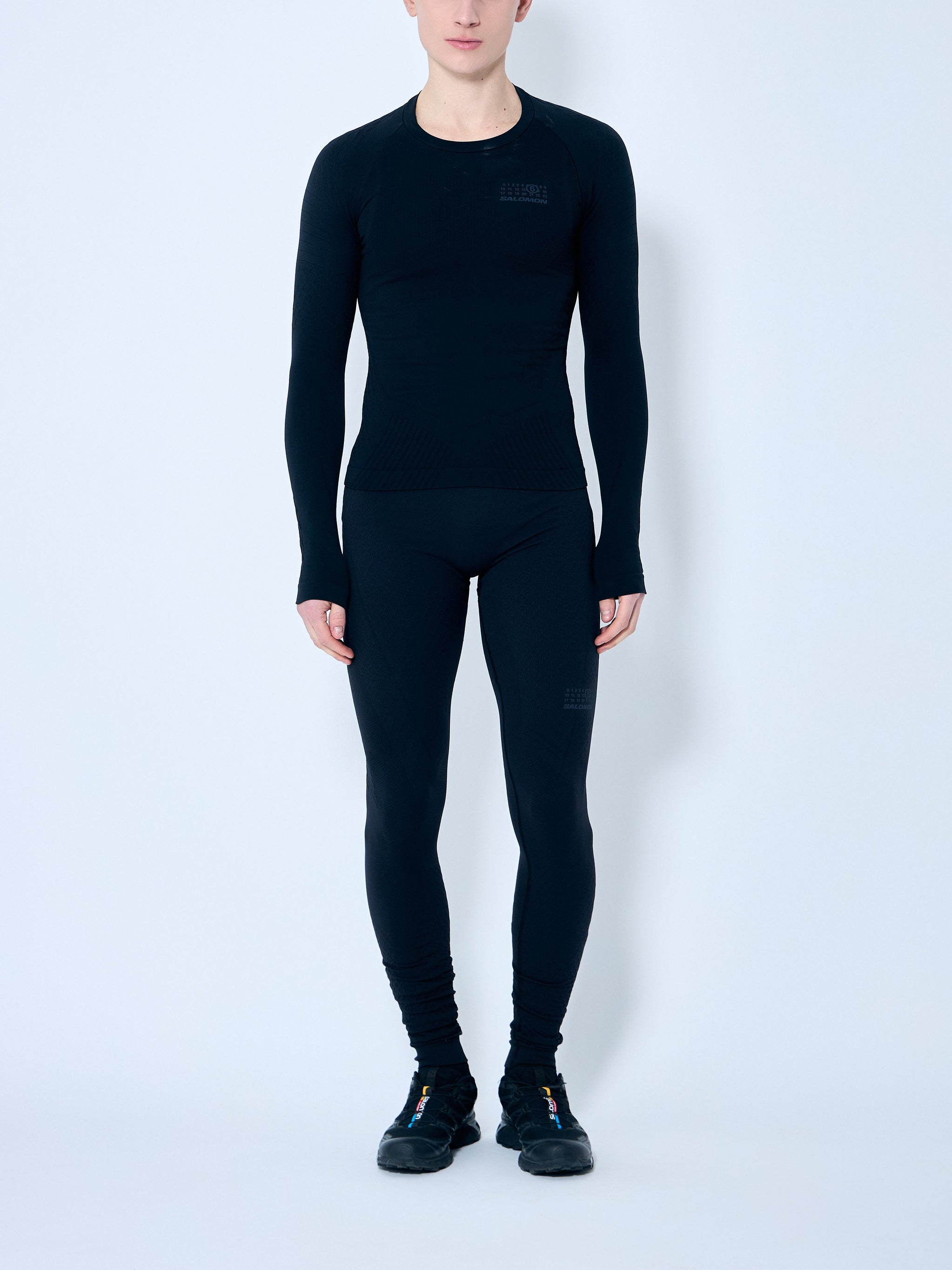 Textured long-sleeved top