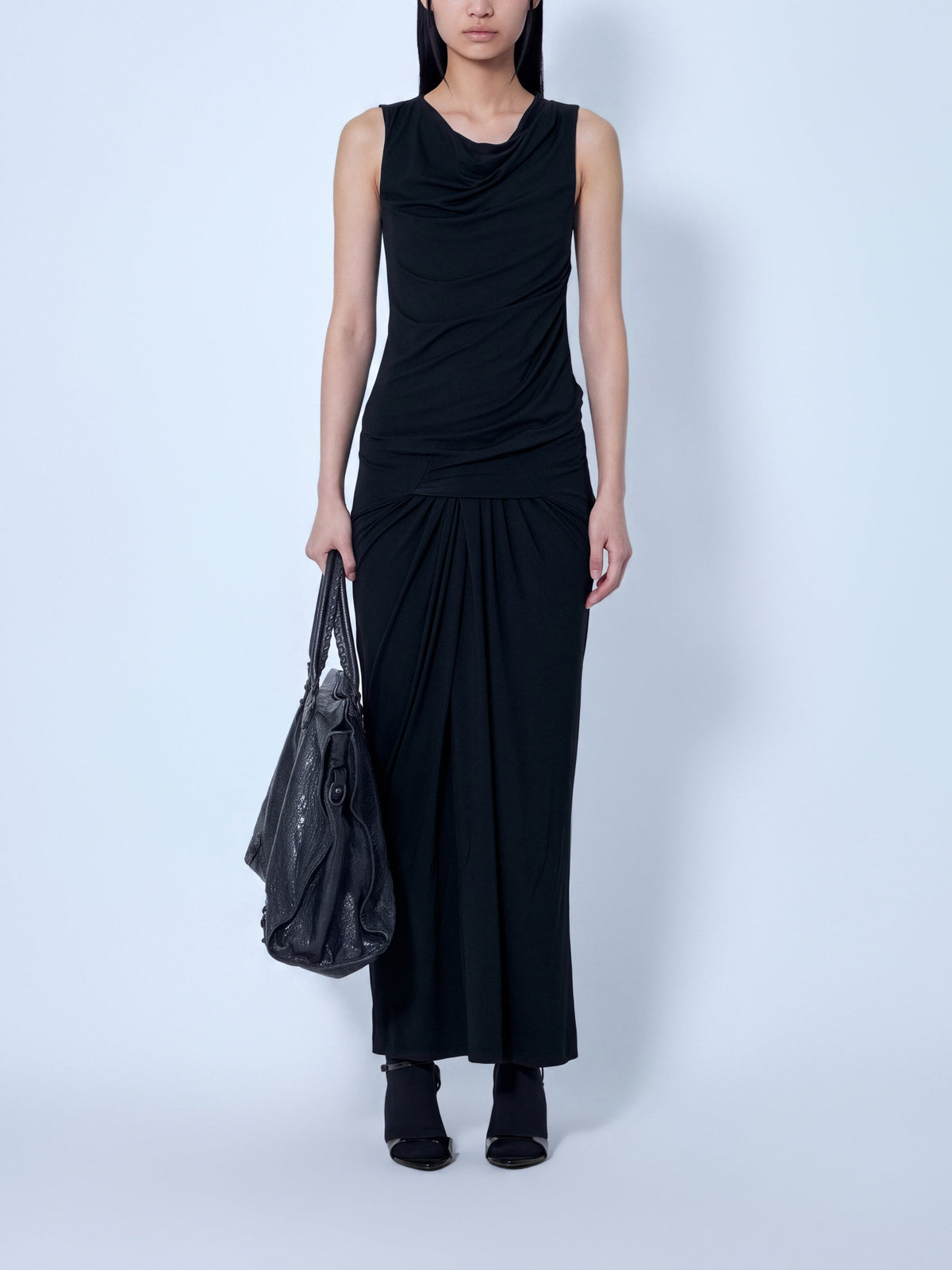 Drape maxi dress