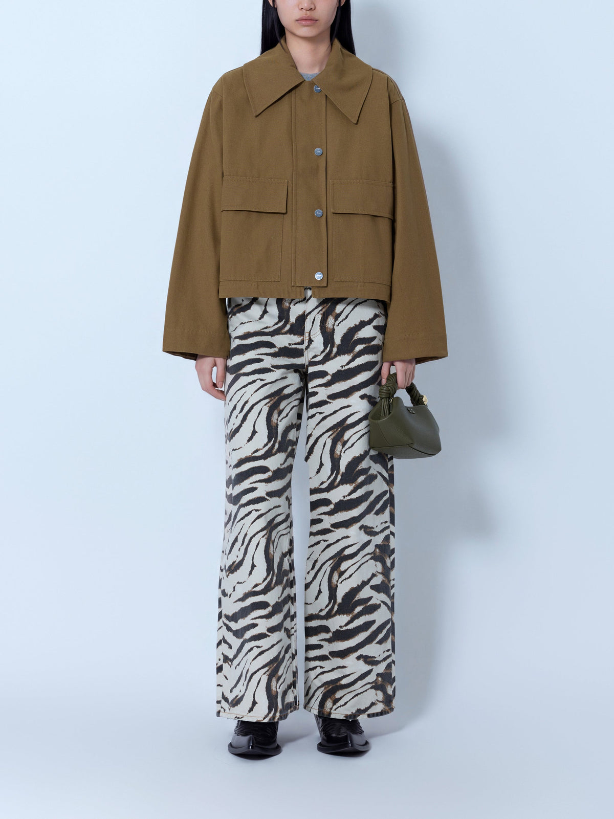 Workwear canvas short barn jacket