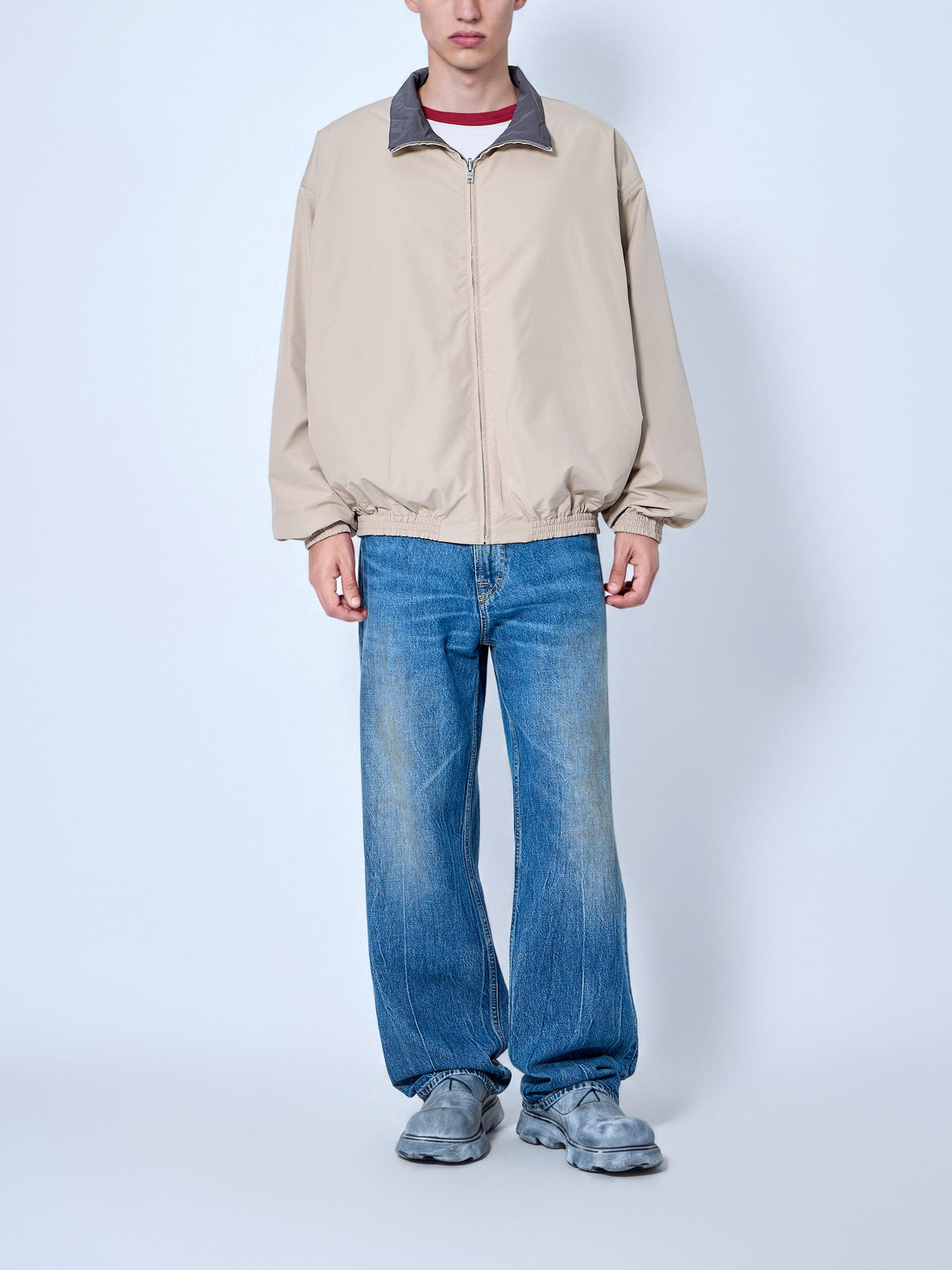 Reversible zip-up jacket