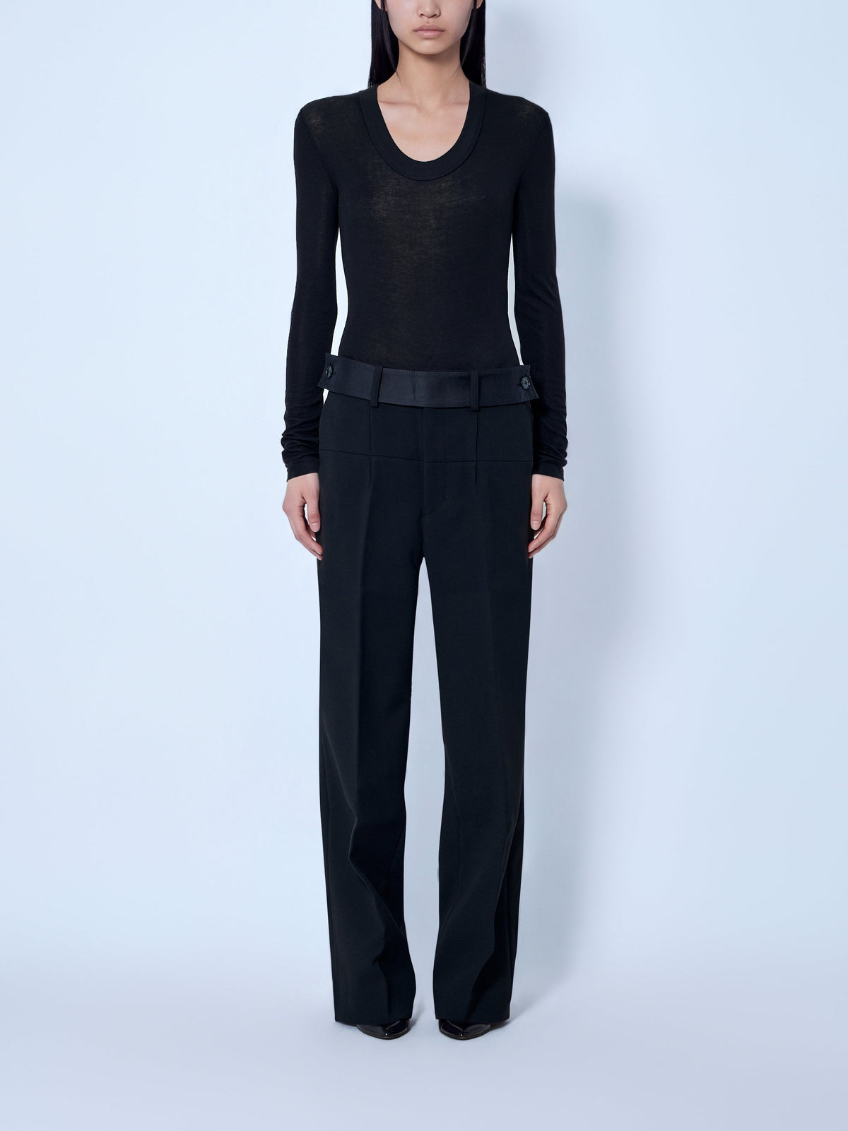 Circle neck bodysuit