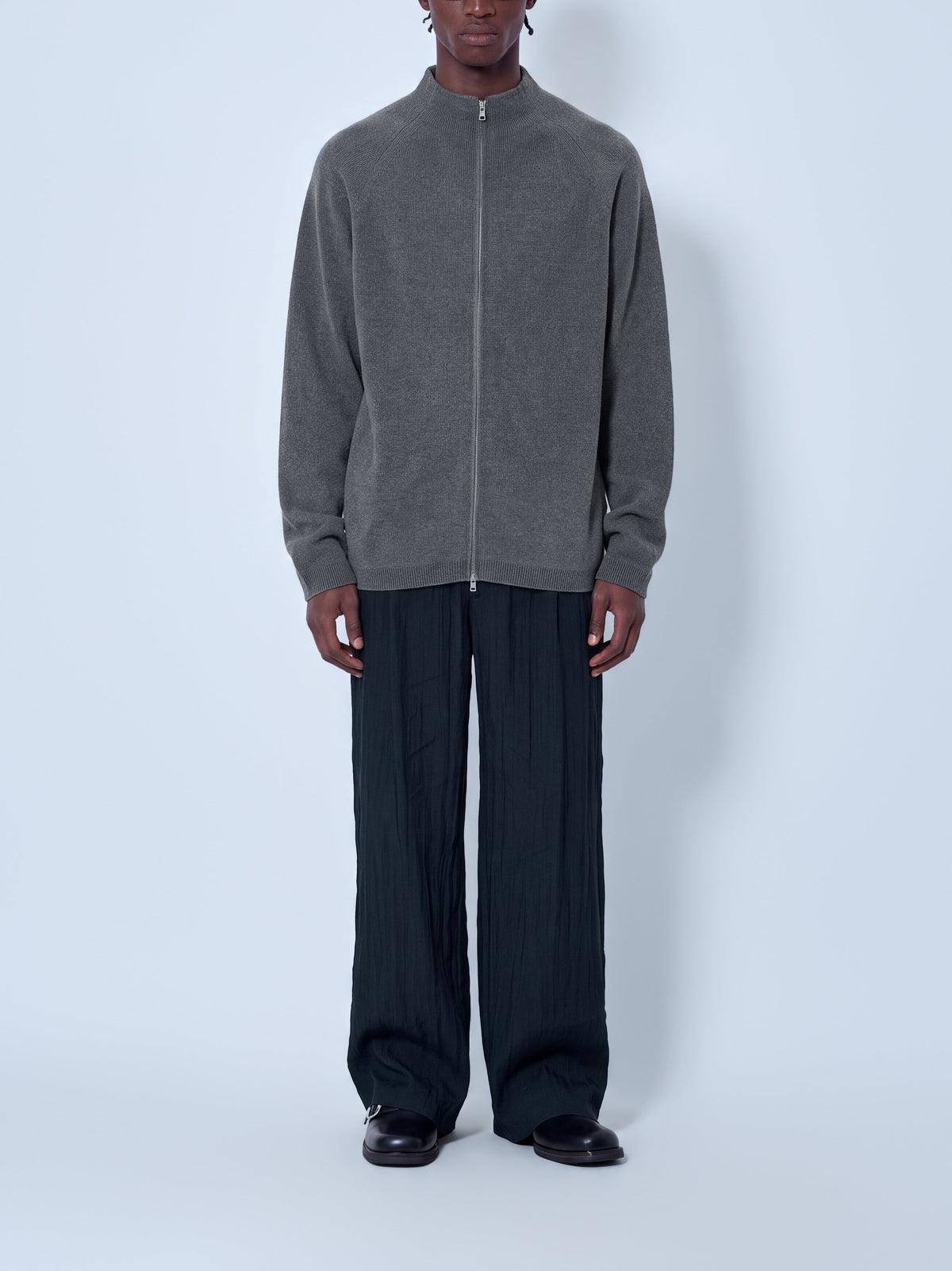 Line zip cardigan