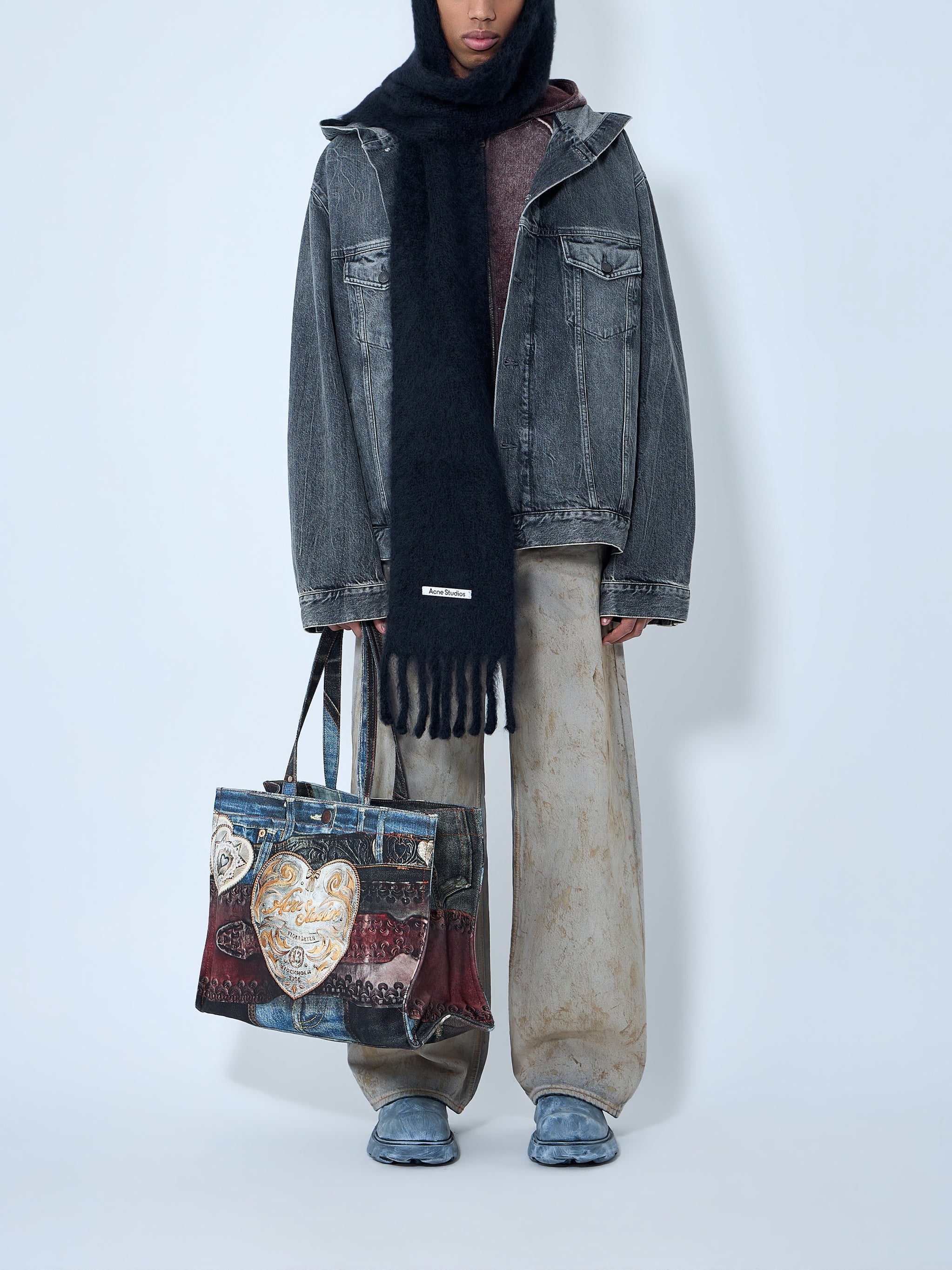 Hooded denim jacket
