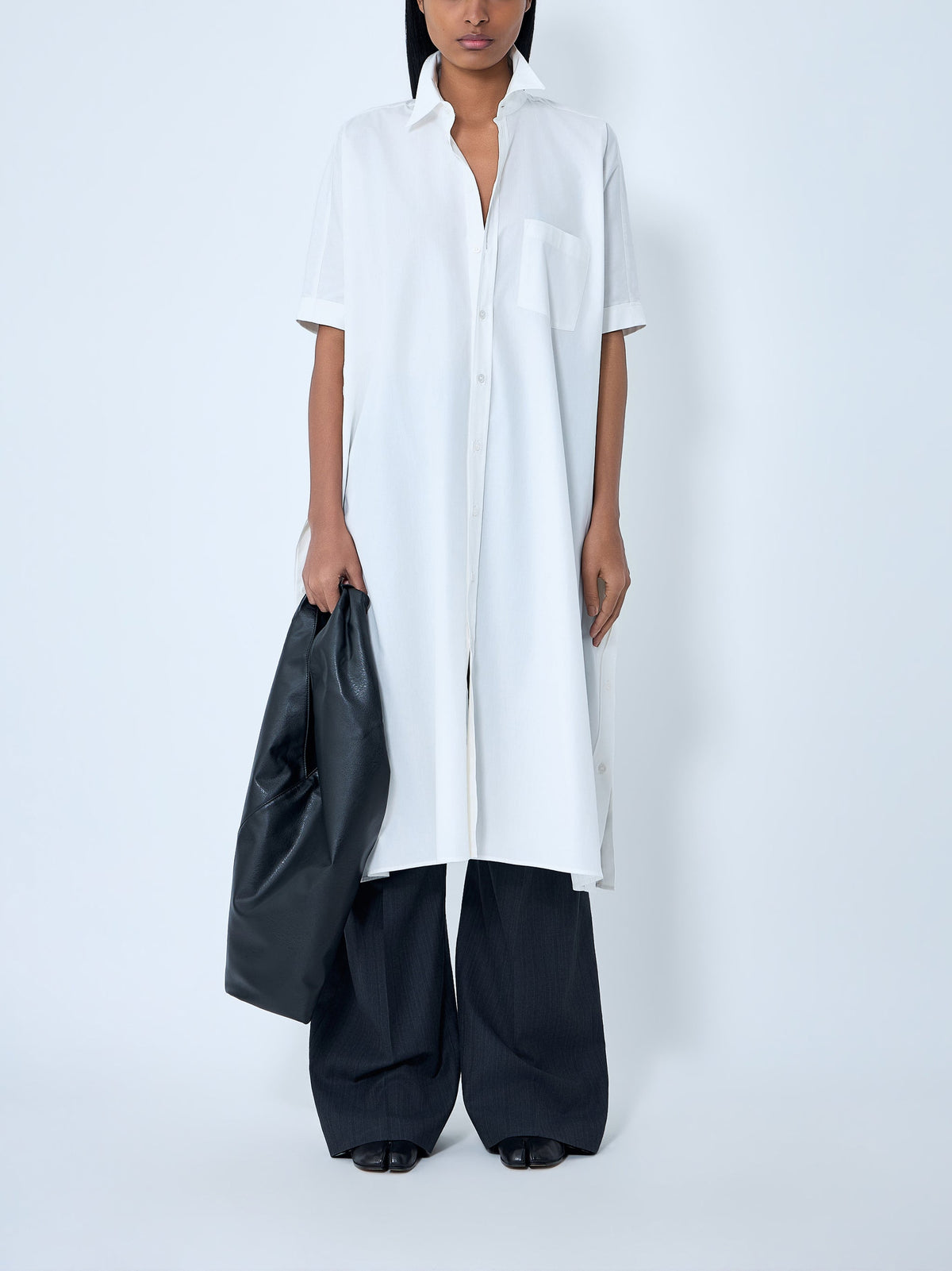 Button-down midi dress