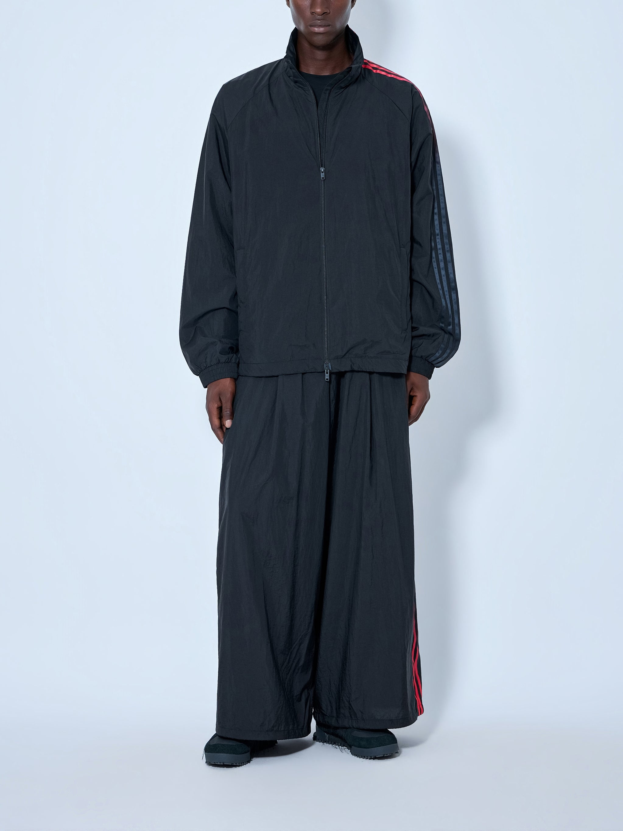 Gradient 3-stripes nylon jacket