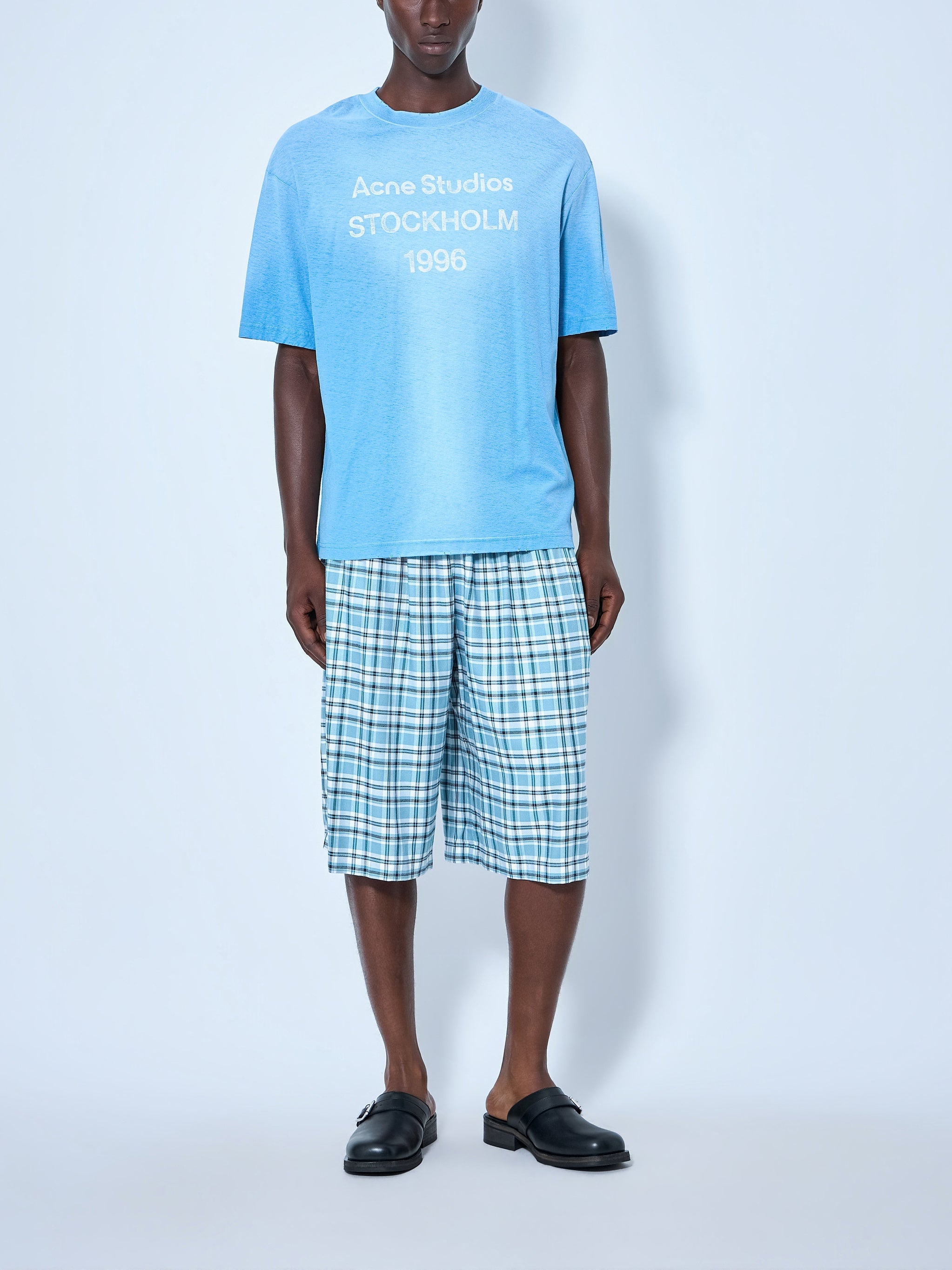 Casual flannel check shorts