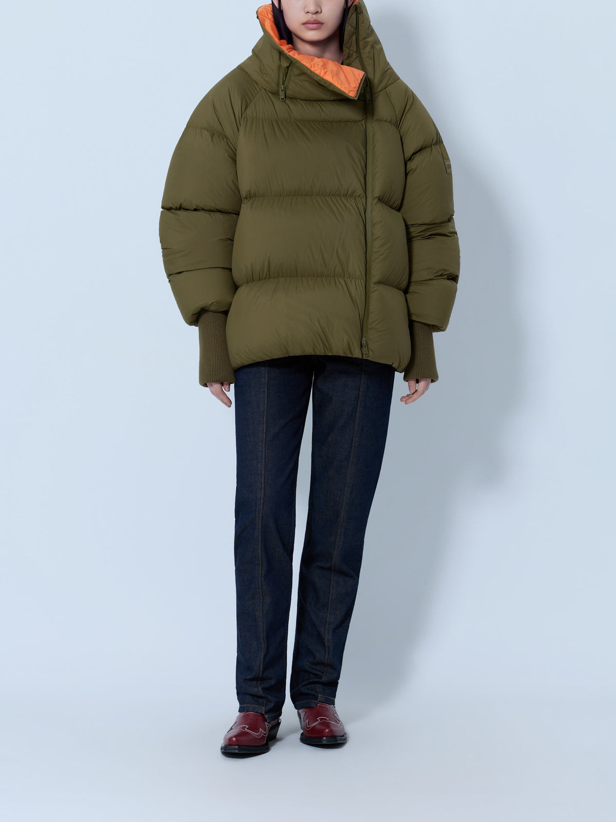 Future nylon quilt puffer jacket