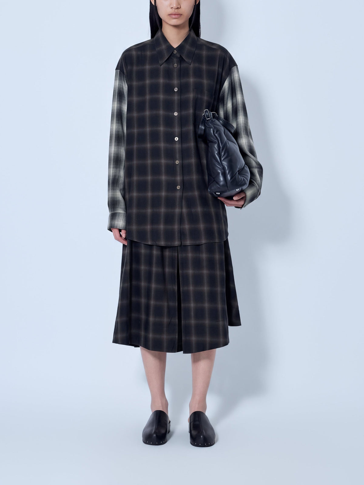 Fan midi skirt