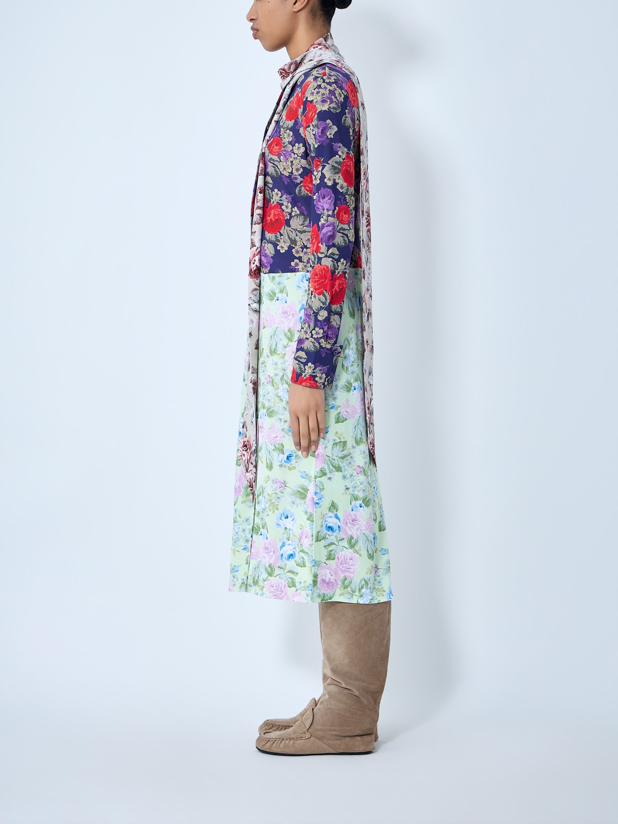 Floral printed midi dress