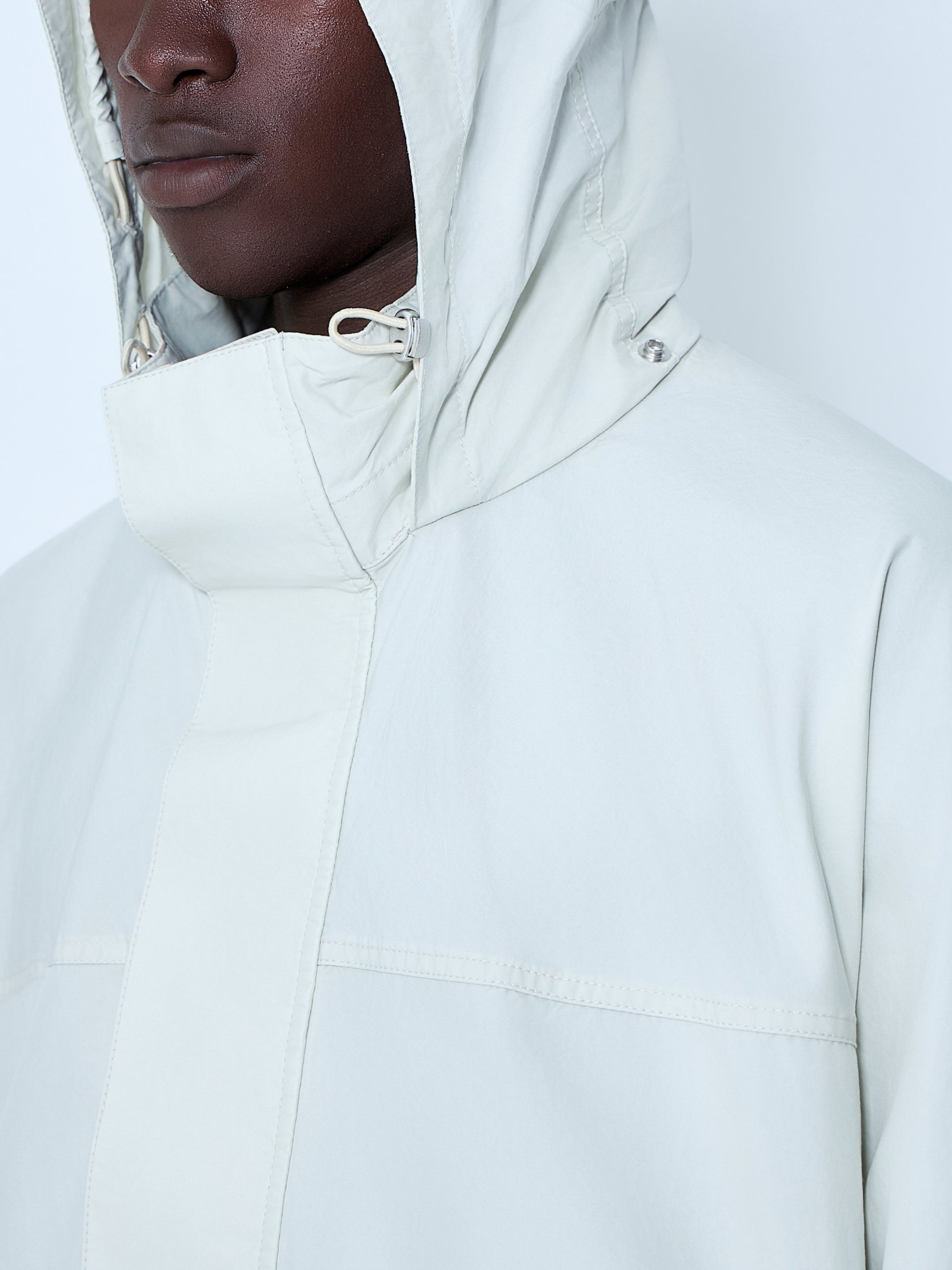 High-collar utility jacket