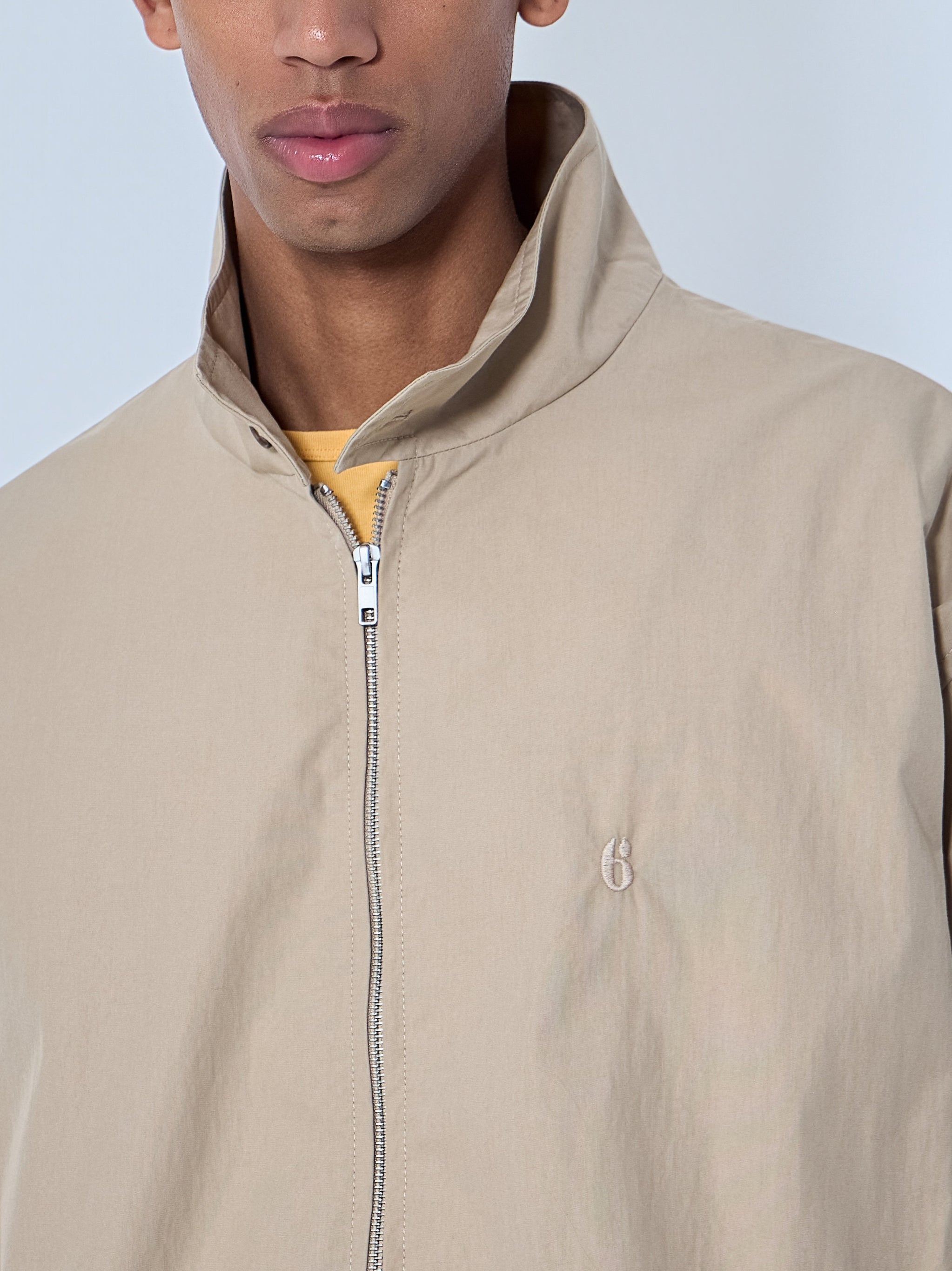 High-neck zip jacket