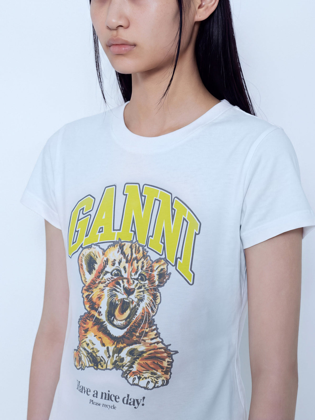 Basic cotton baby tiger t-shirt