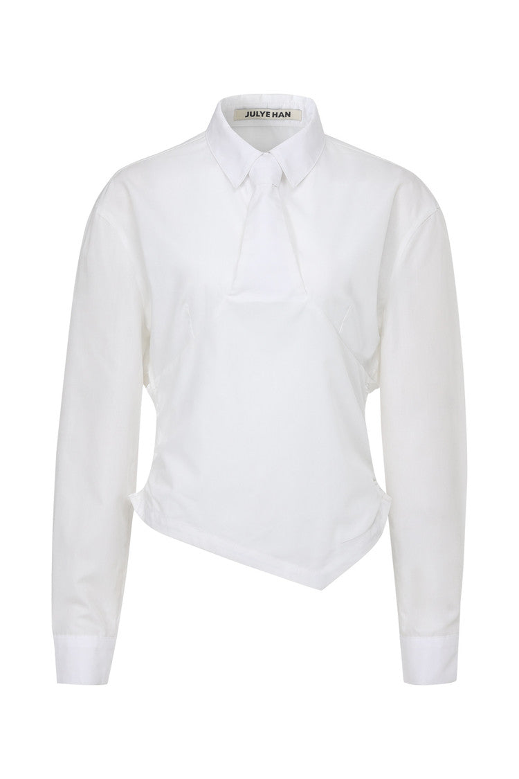 Necktie shirt - white