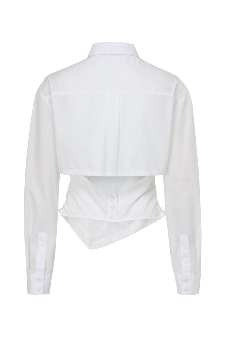 Necktie shirt - white