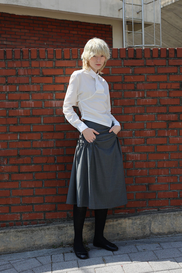 Necktie shirt - white