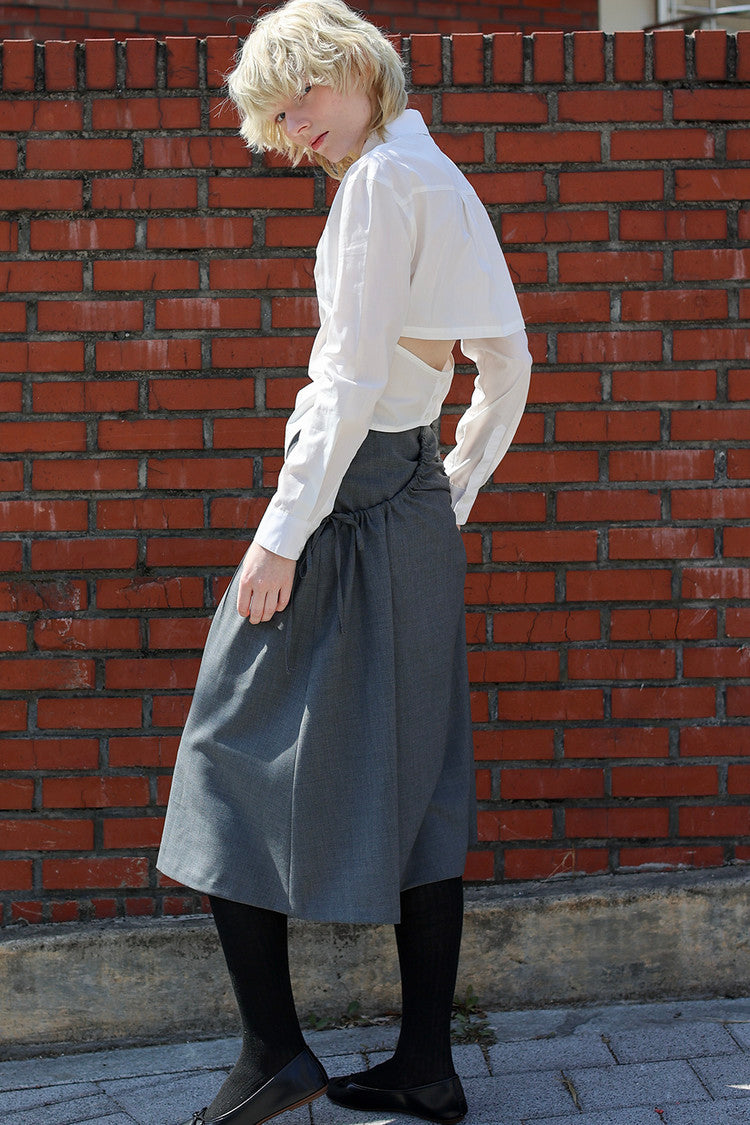 Necktie shirt - white