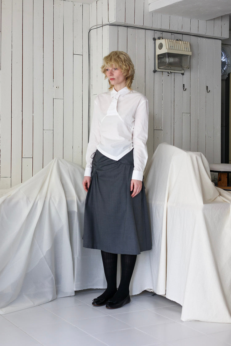 Necktie shirt - white