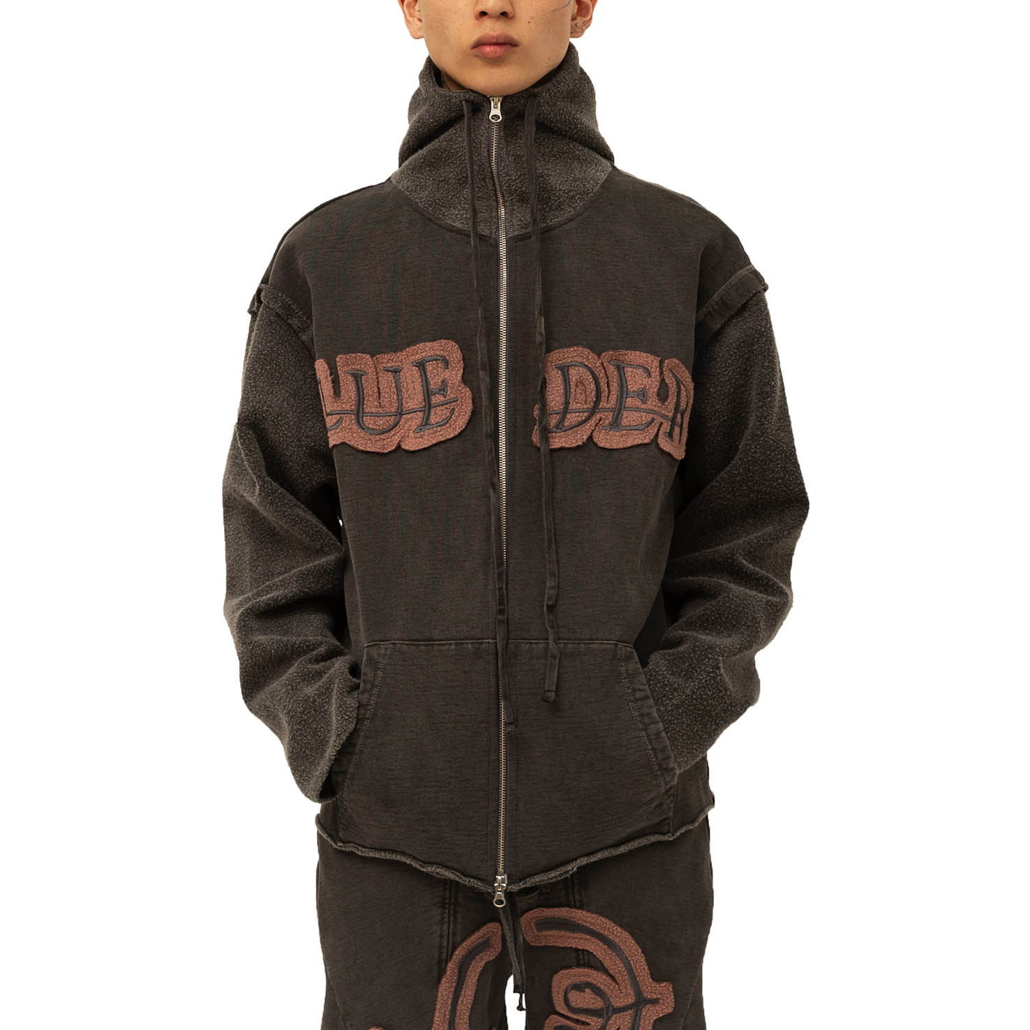 Collegiate embroidered hoodie
