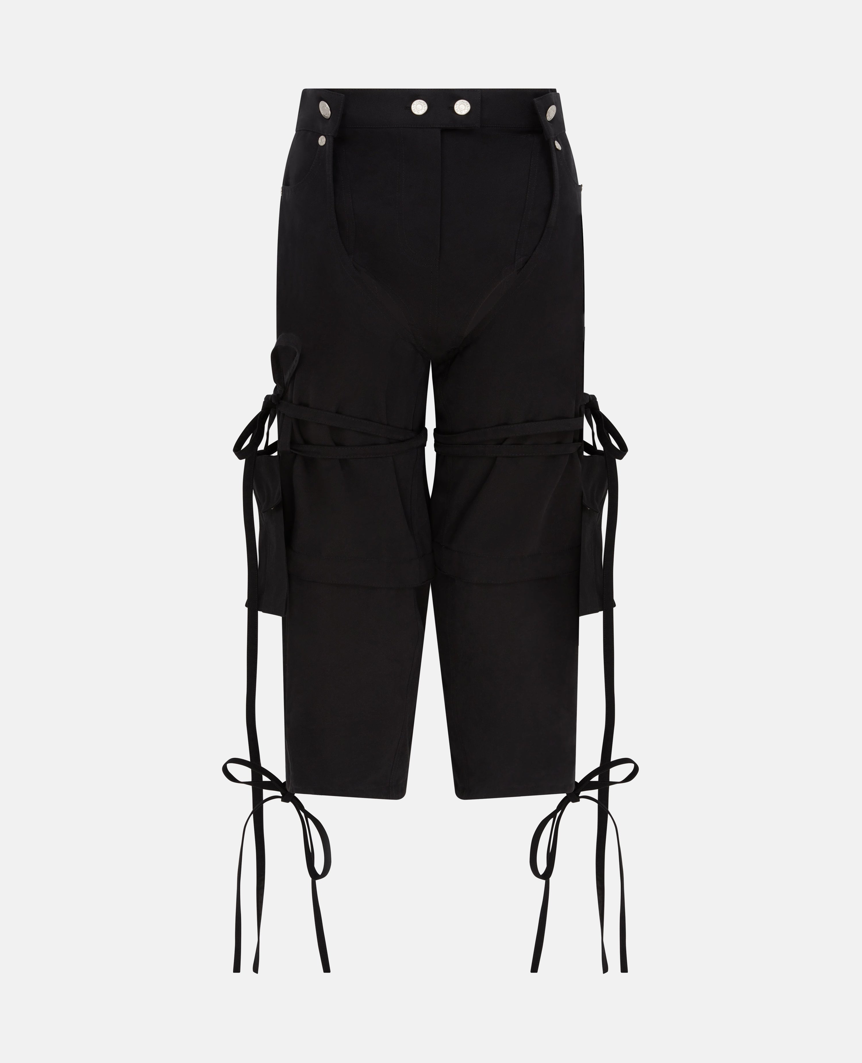 Bella chap capris cargo black