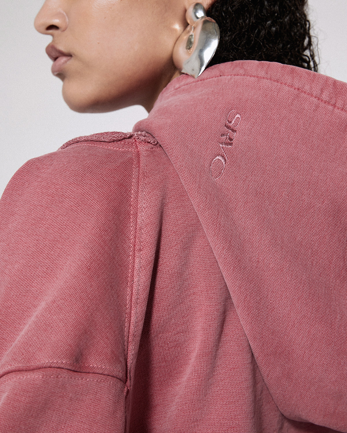Cloaked hoodie red