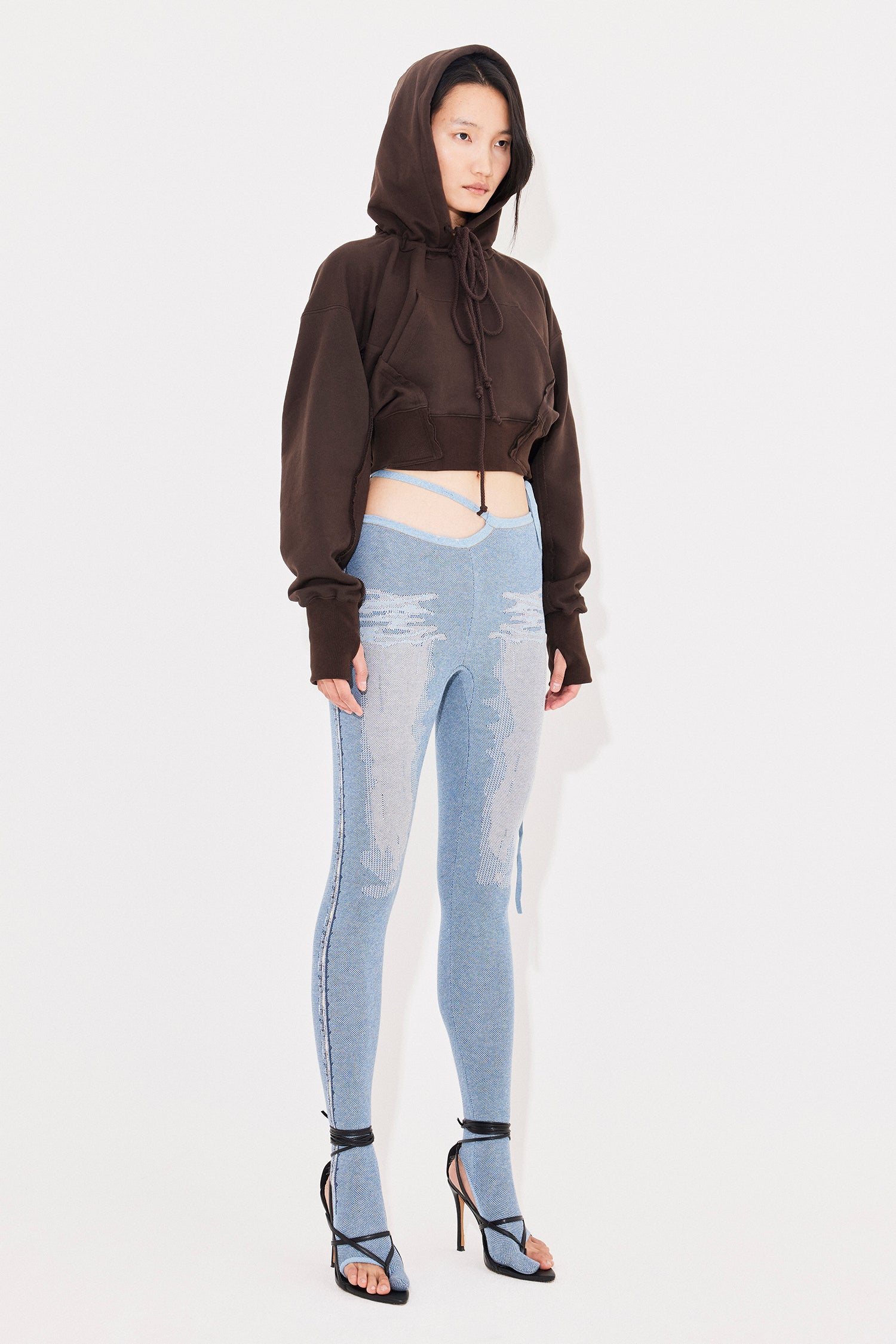 Denim tabi leggings