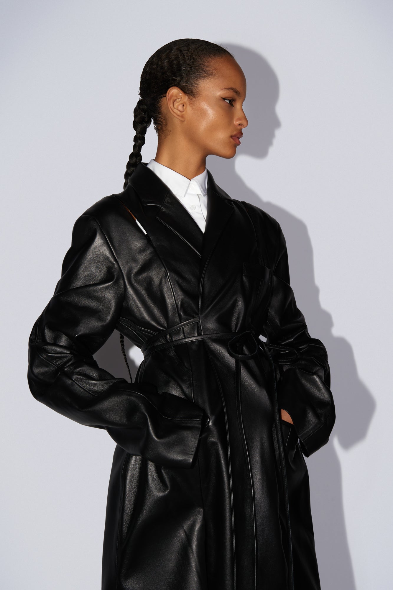 Slash long jacket black
