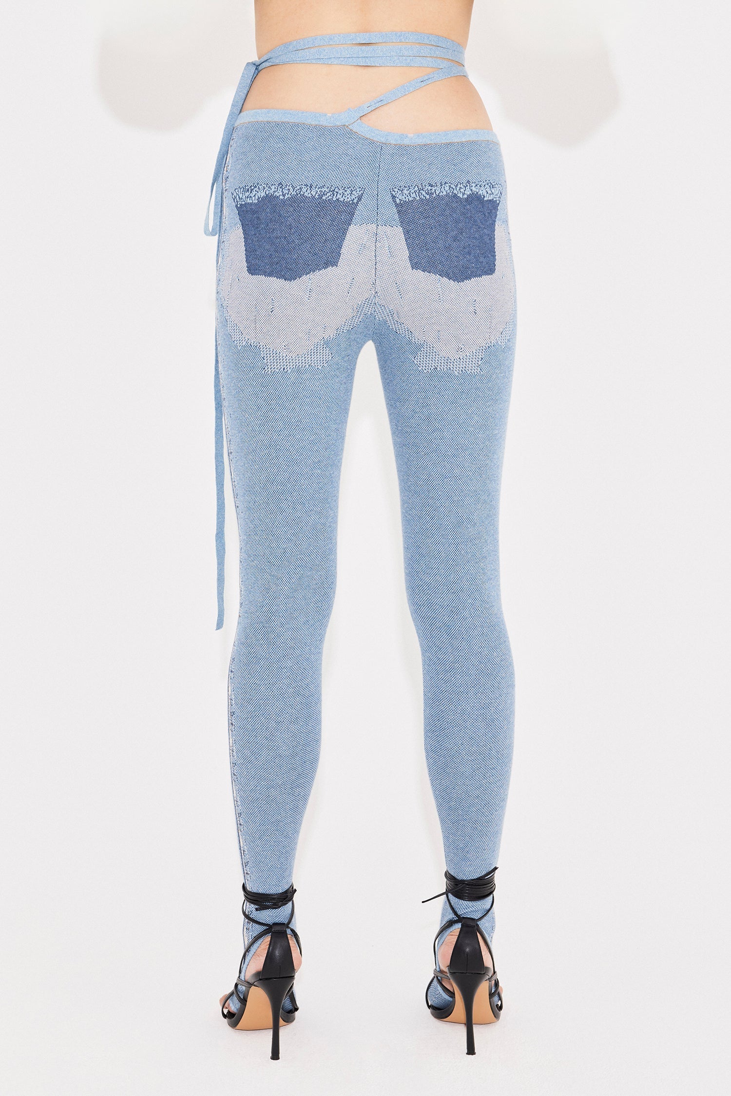 Denim tabi leggings