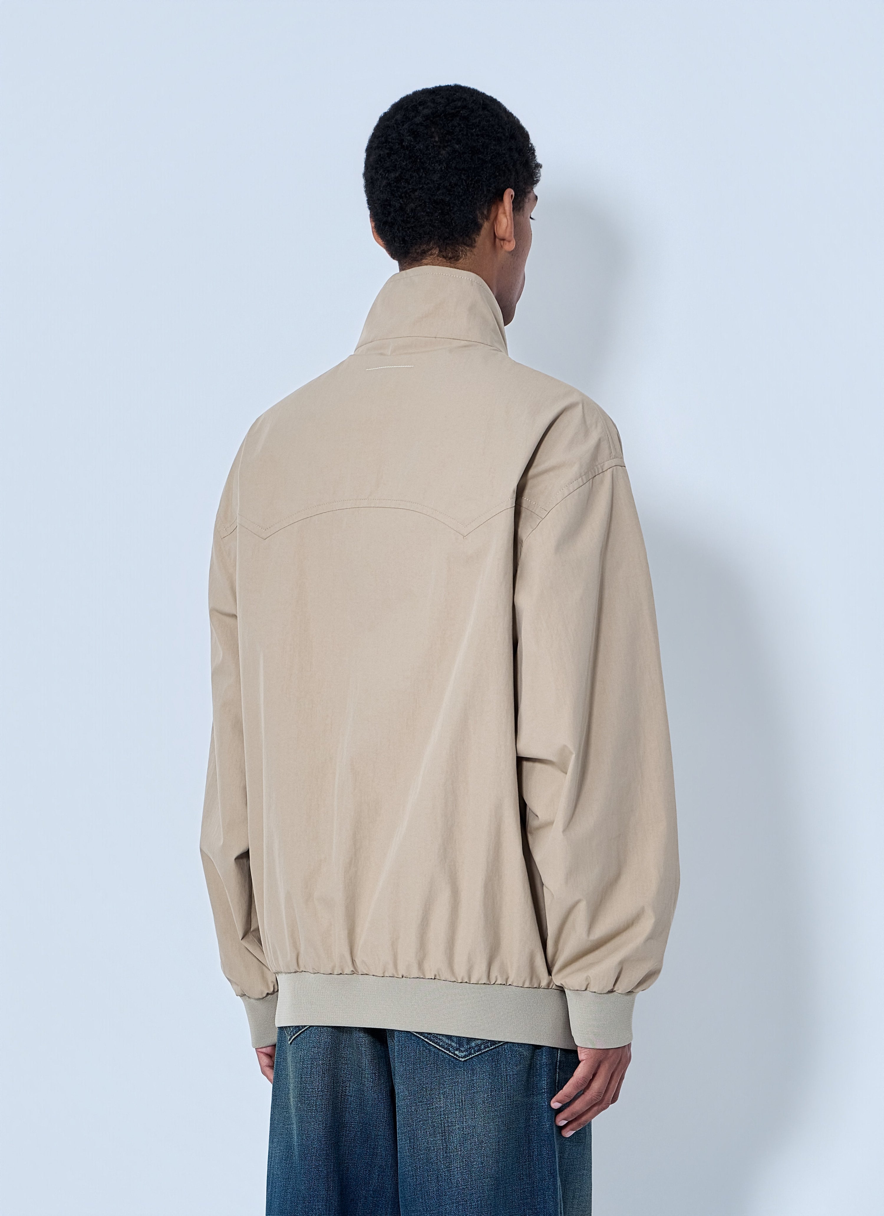 High-neck zip jacket