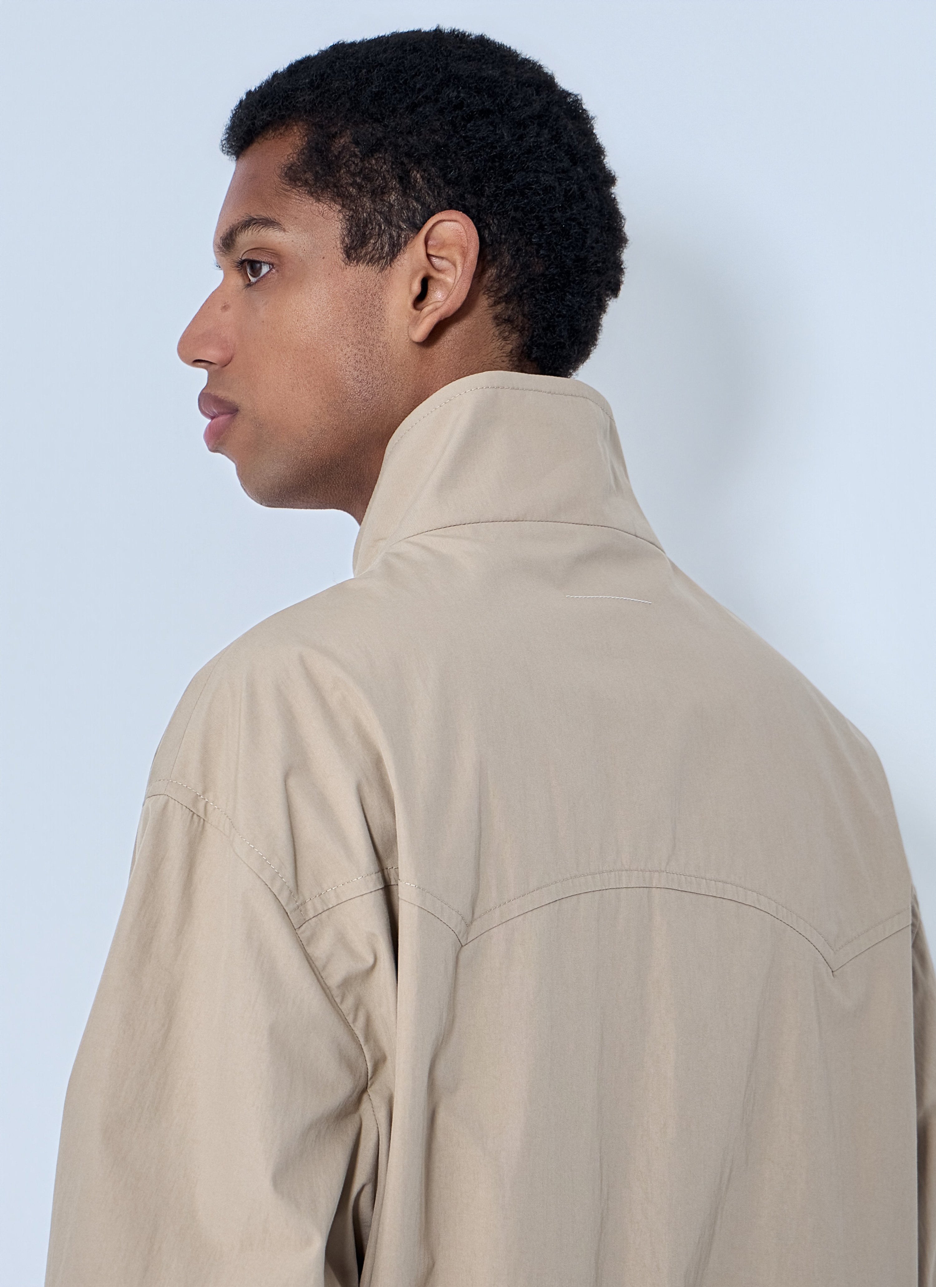 High-neck zip jacket
