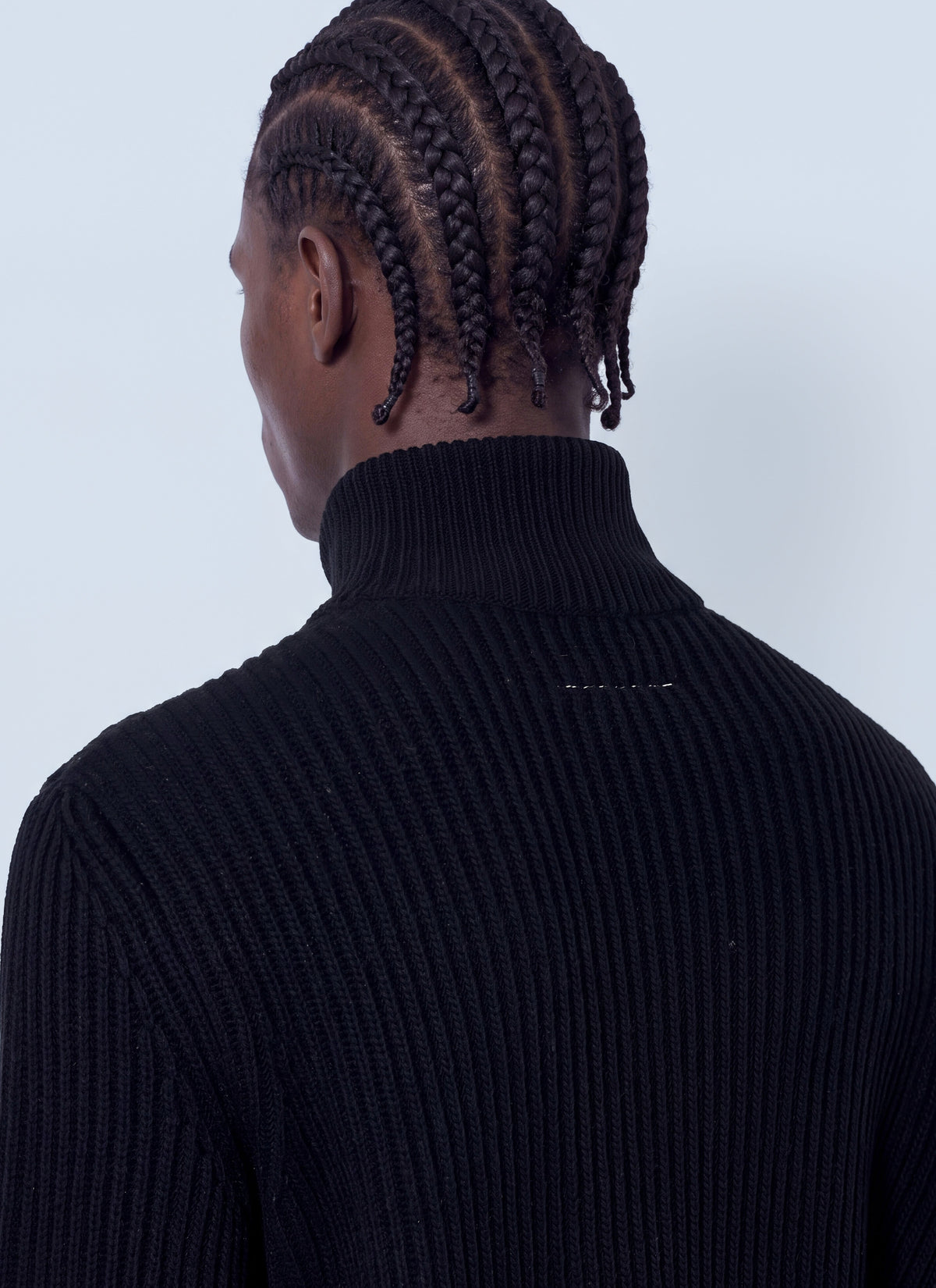 Ribbed zip-up cardigan