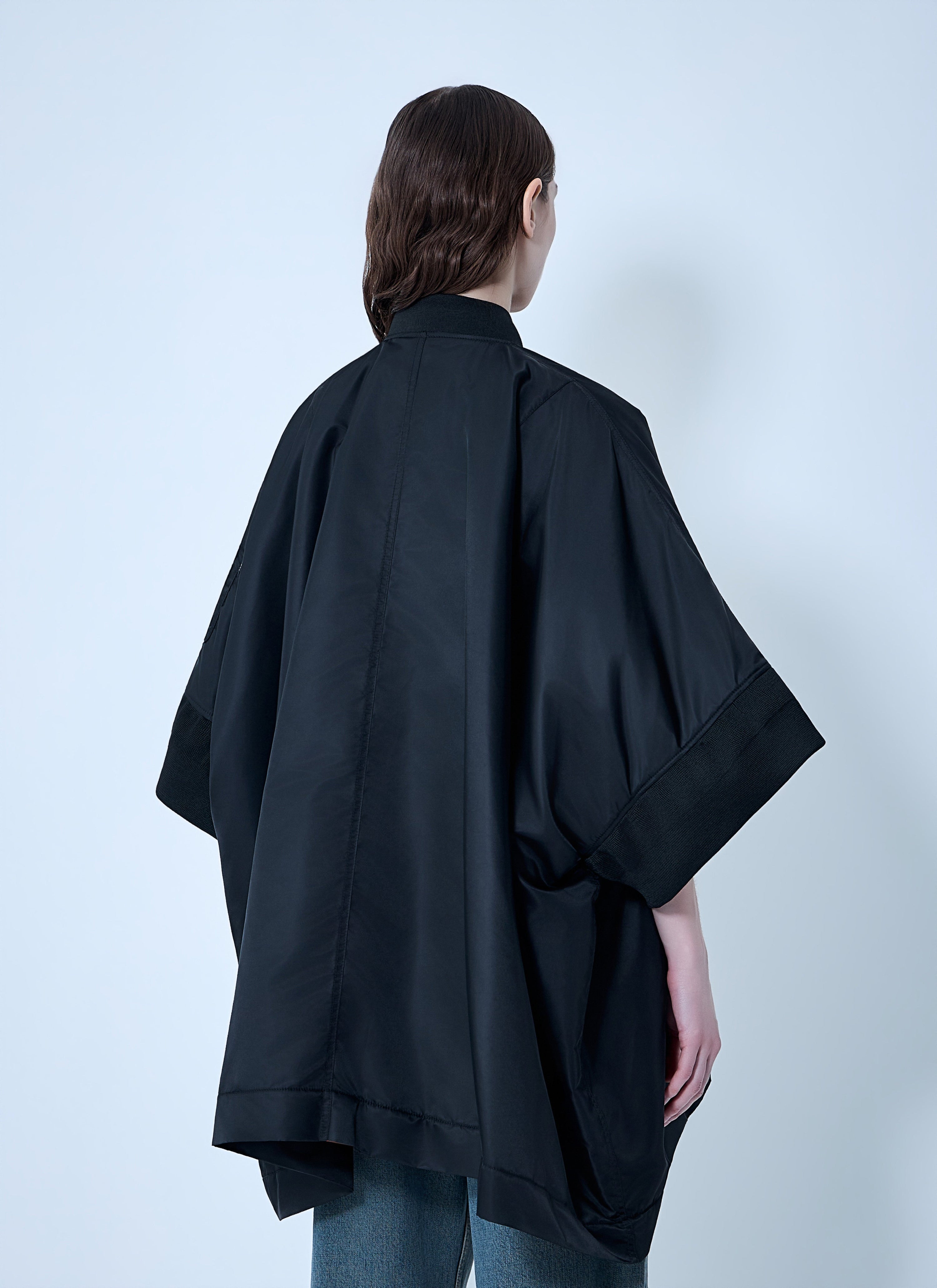 Zip-front poncho