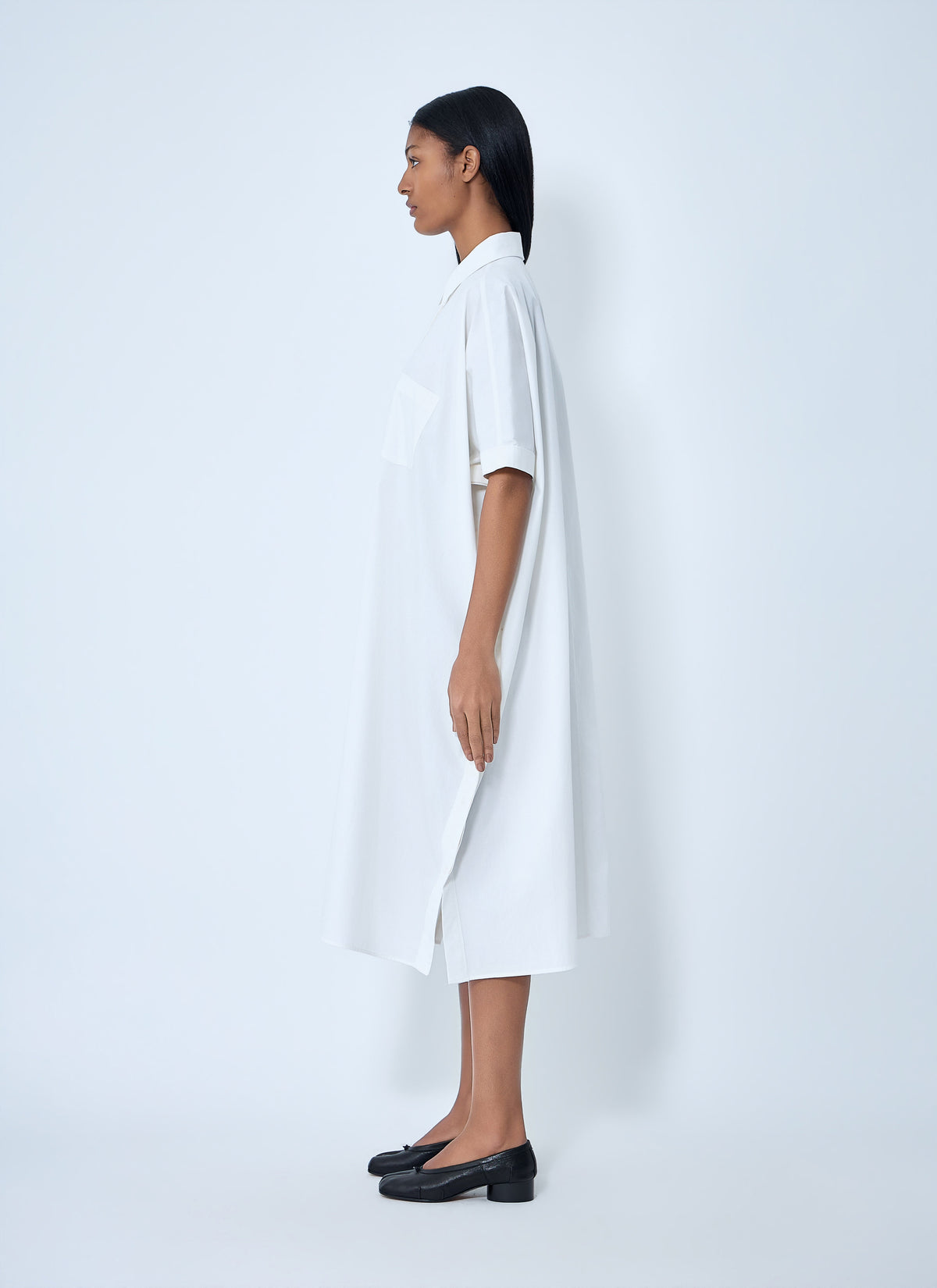 Button-down midi dress