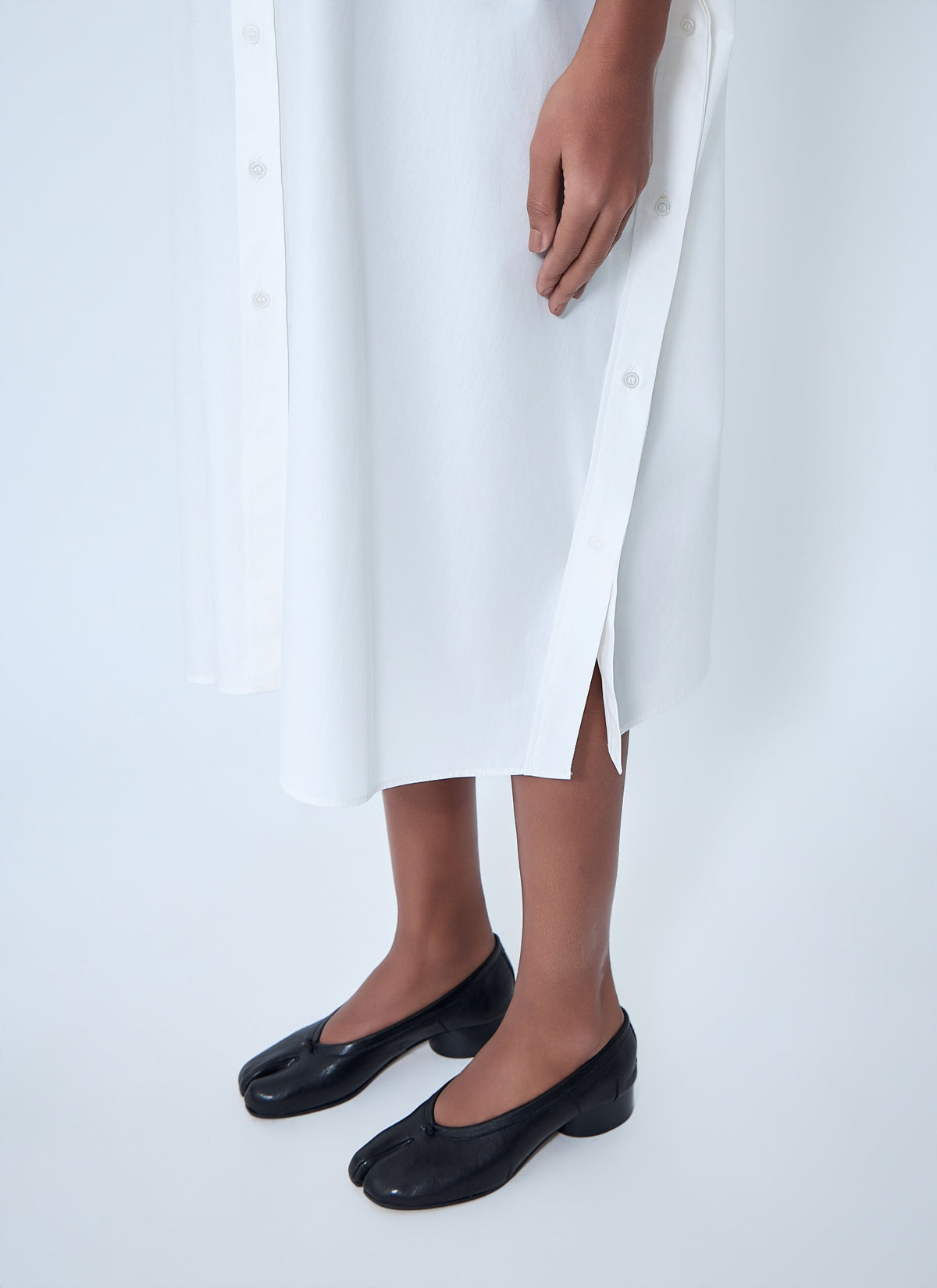 Button-down midi dress