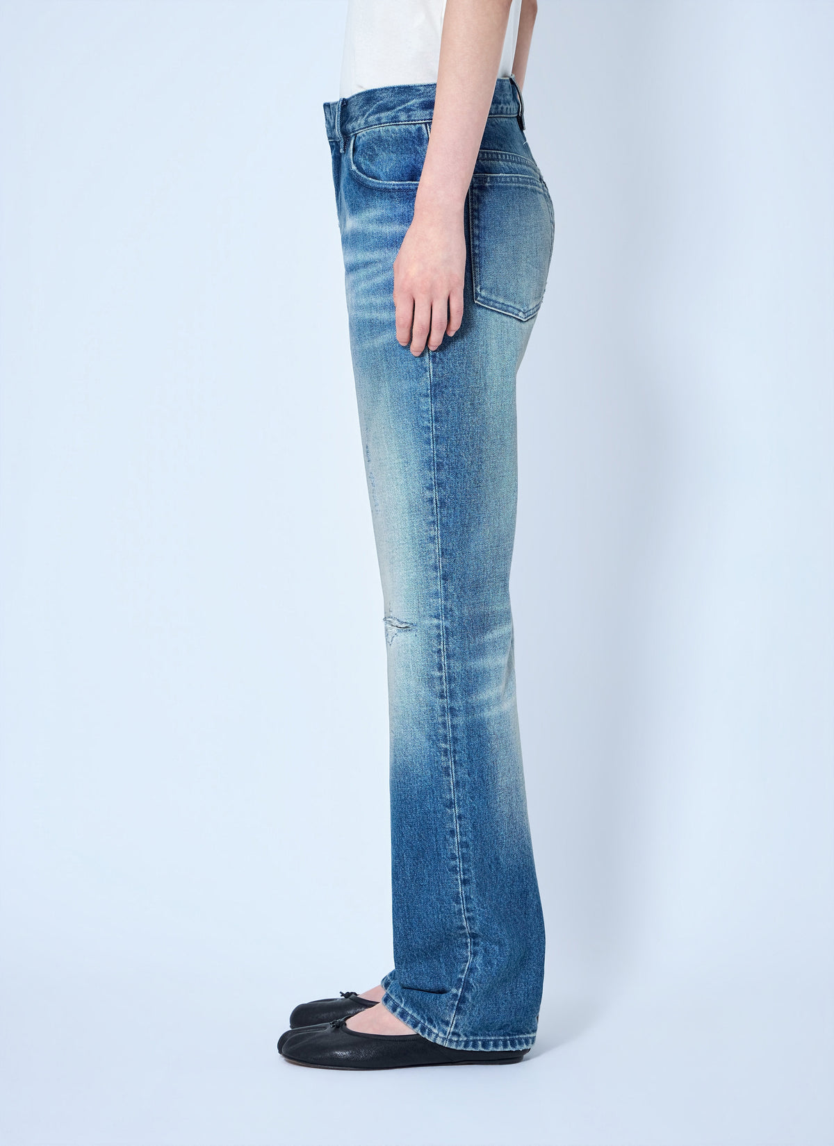 Straight leg jeans