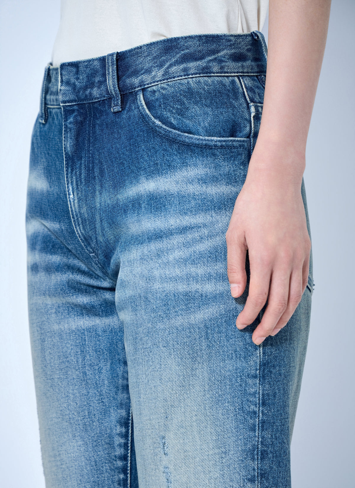 Straight leg jeans