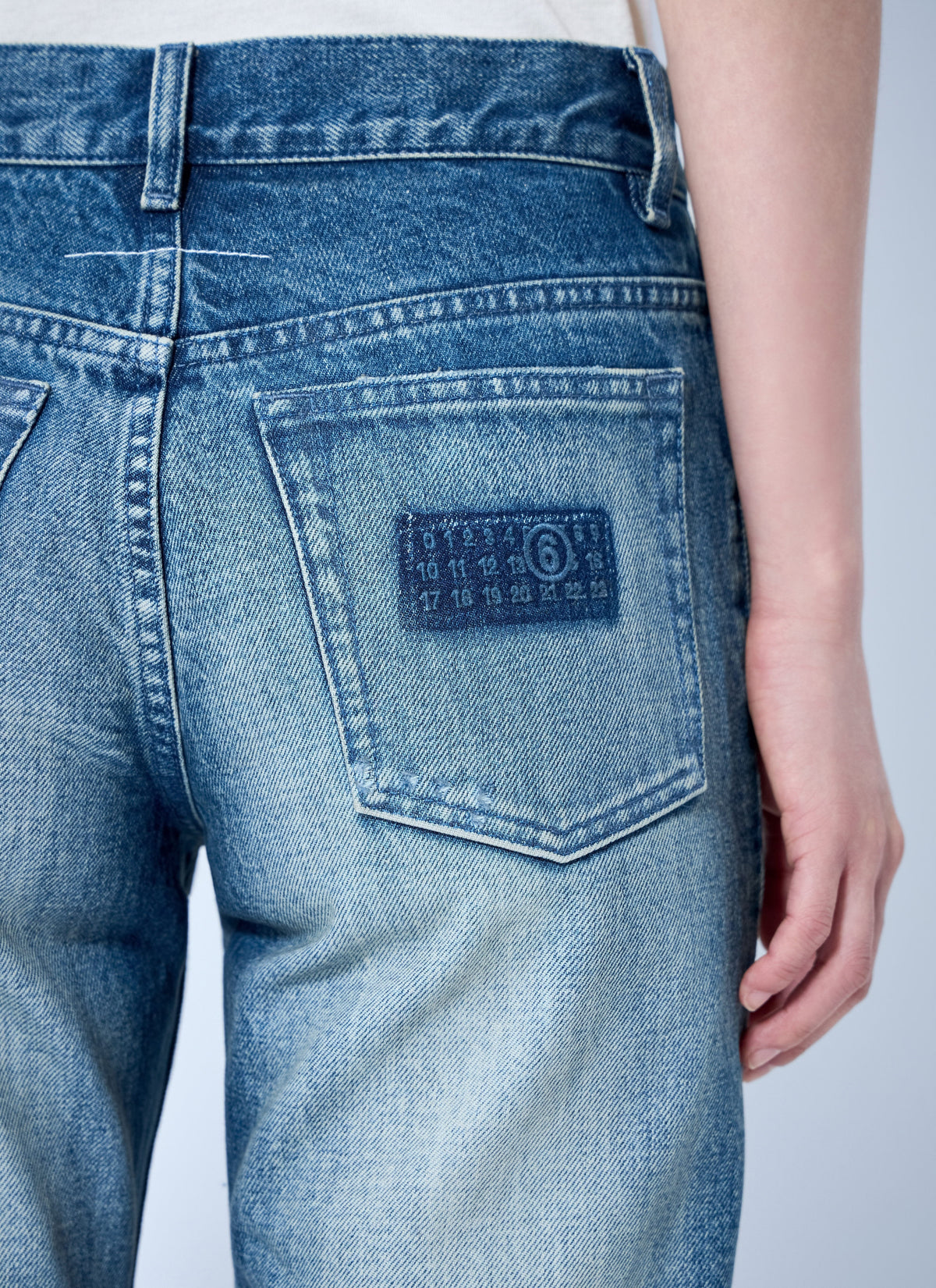 Straight leg jeans