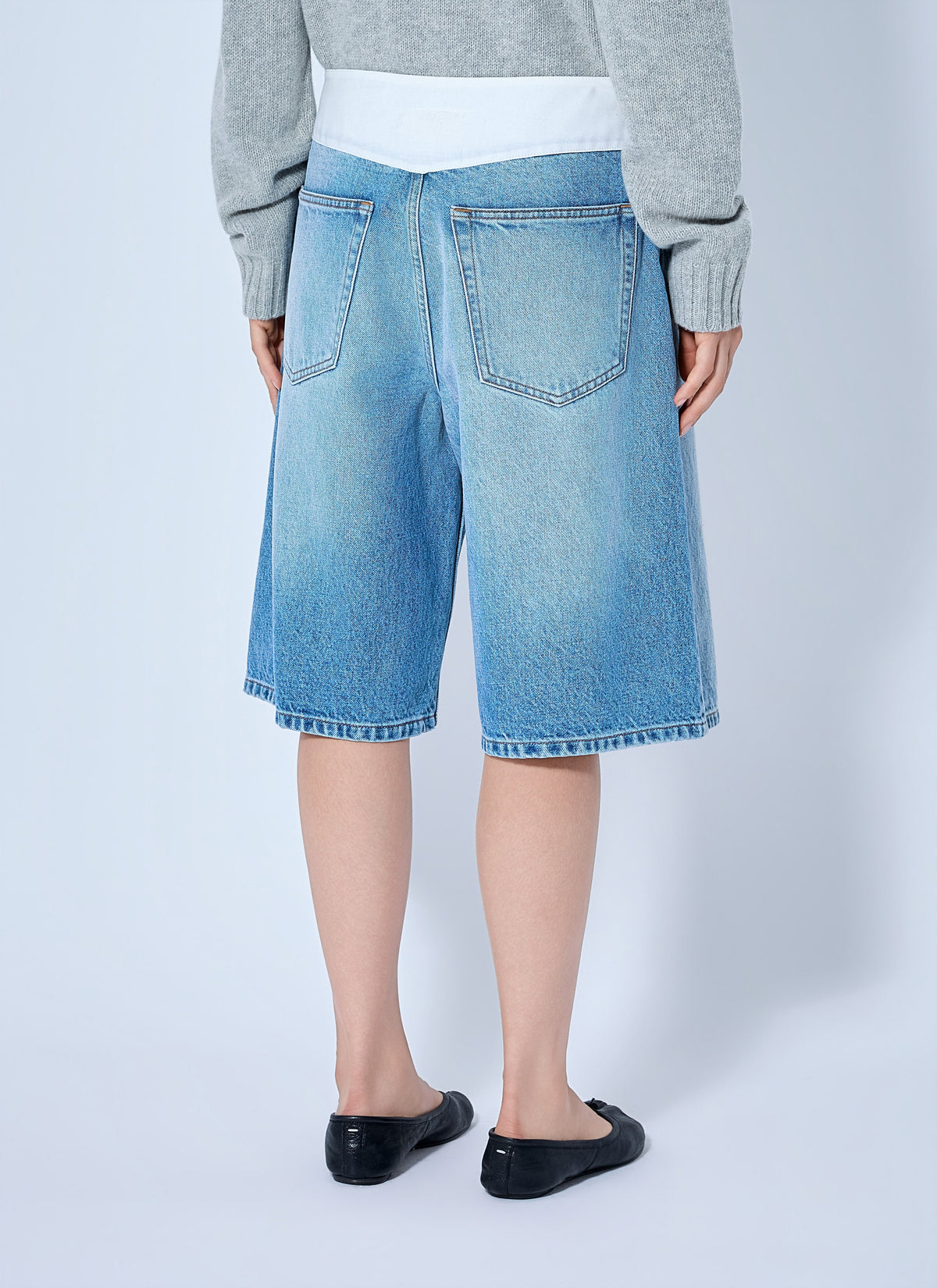 Denim bermuda shorts