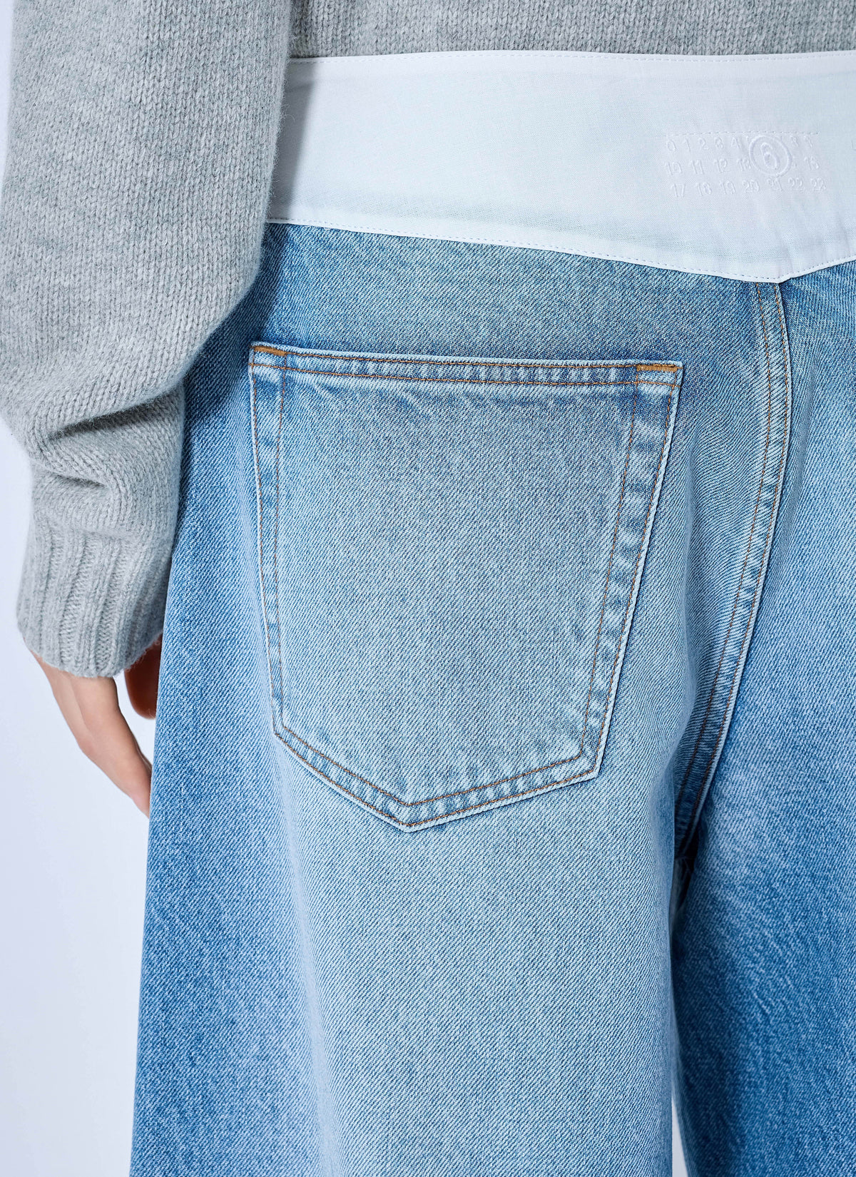Denim bermuda shorts