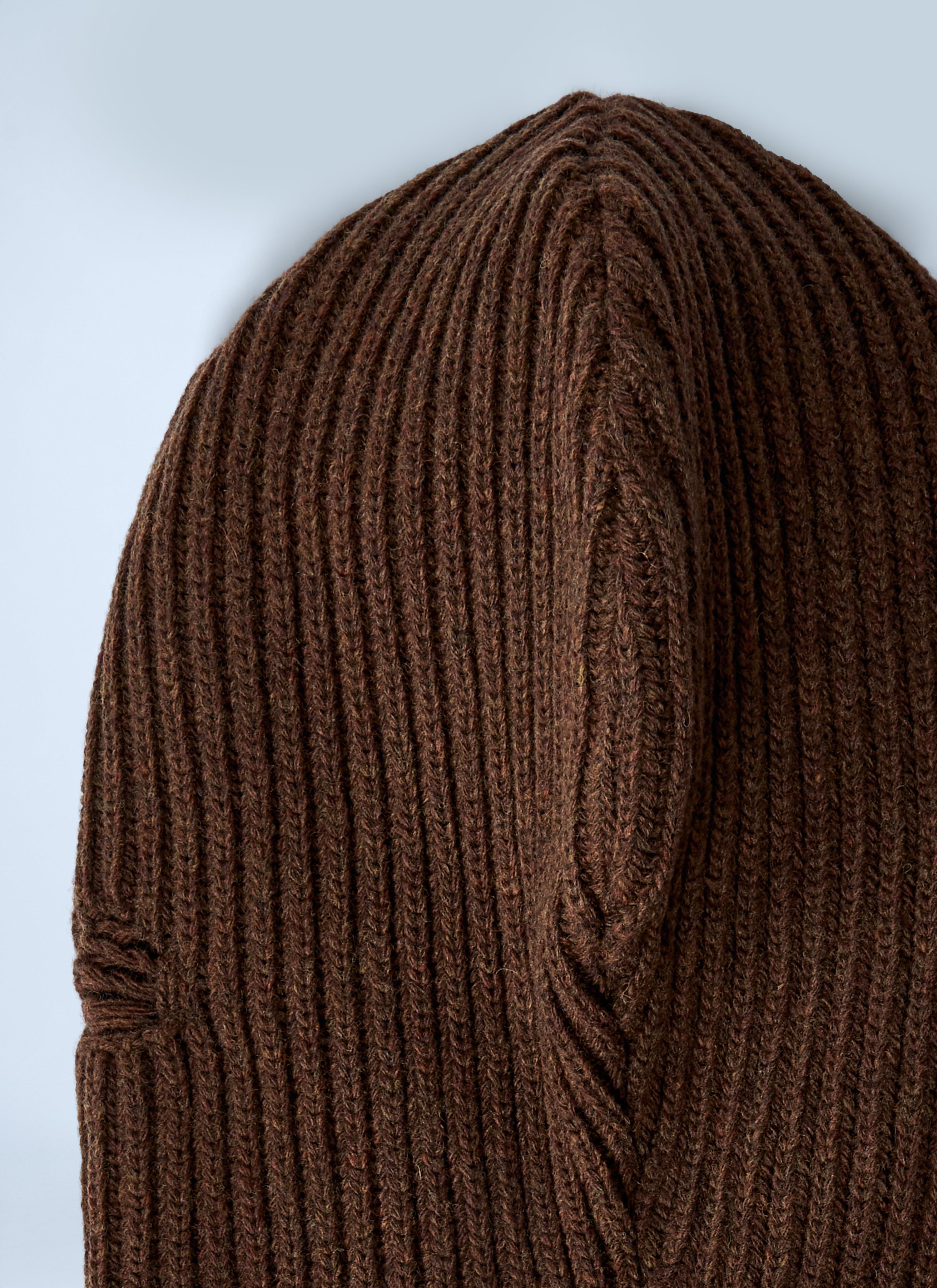 Logo motif knitted balaclava