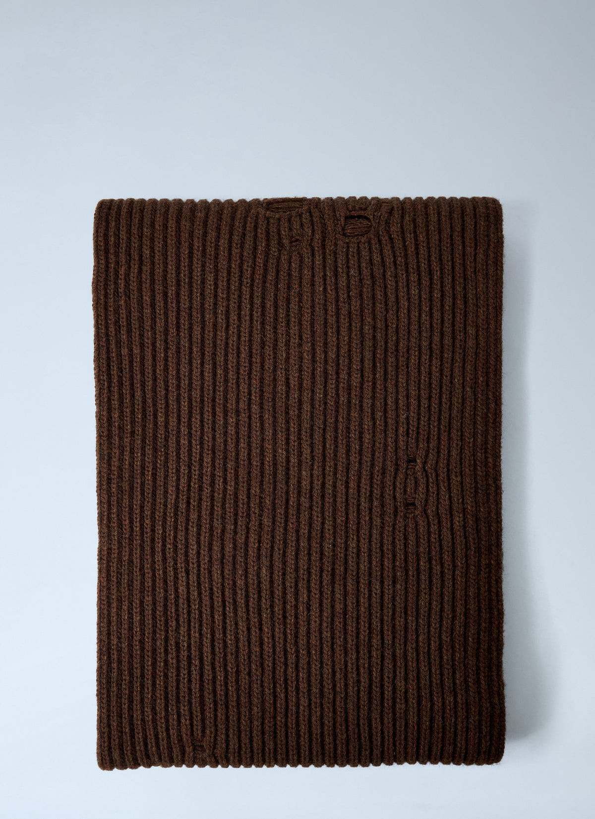 Distressed wool-blend scarf