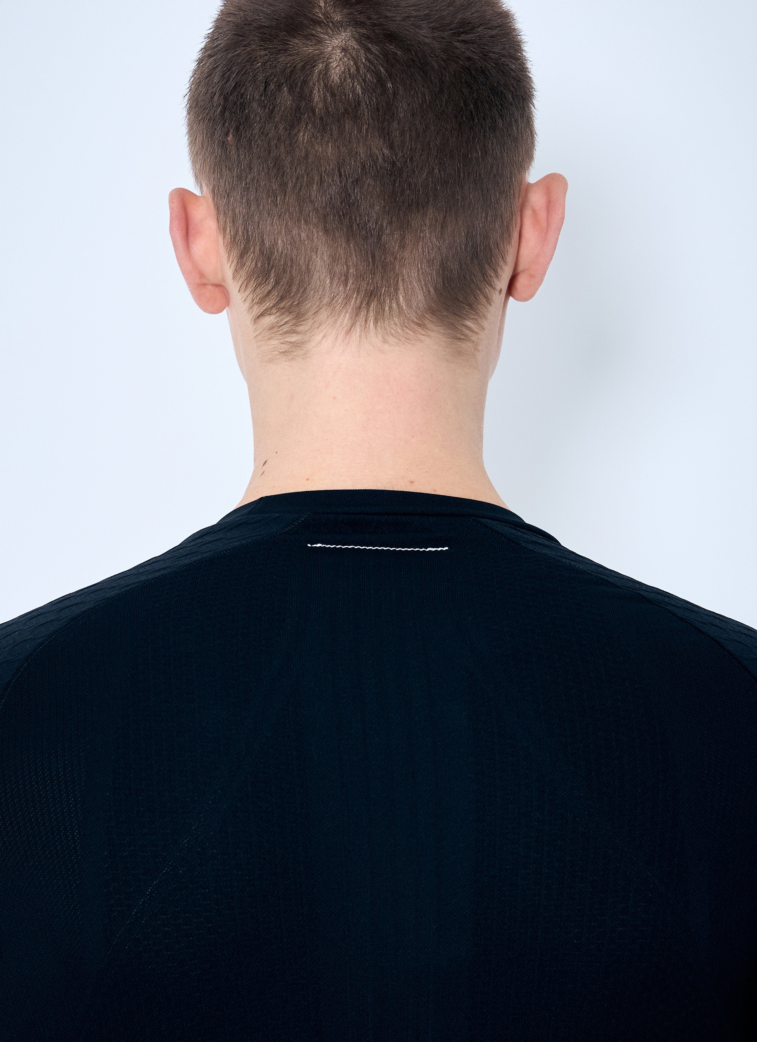 Textured long-sleeved top