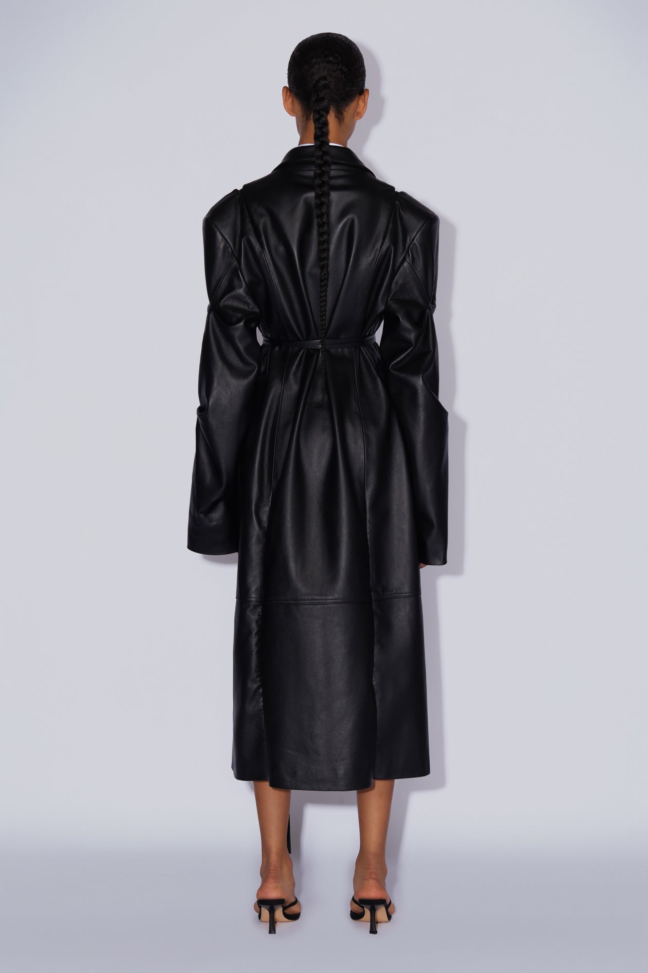 Slash long jacket black