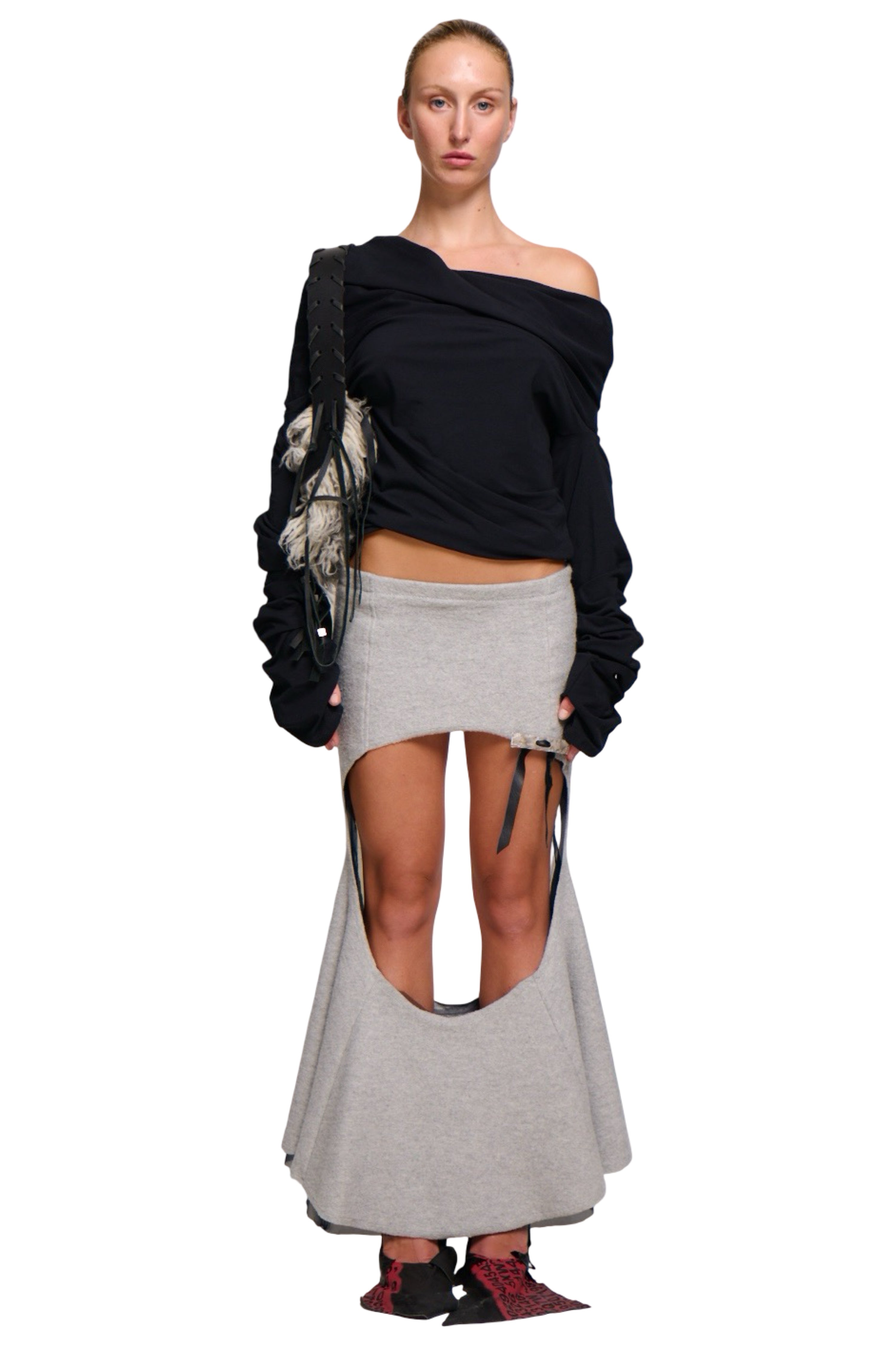 Lulu long sleeve stretch jersey black
