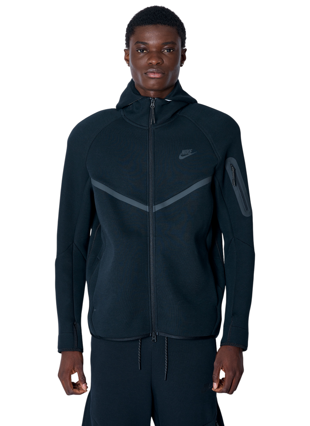 Techyfleece hoodie - black