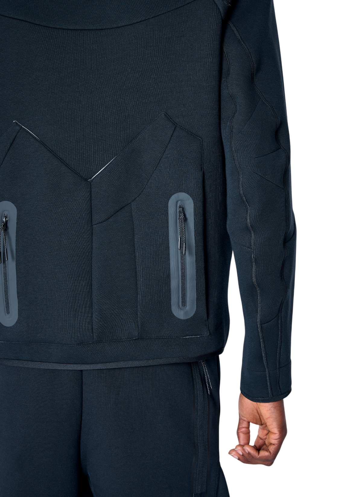 Techyfleece hoodie - black