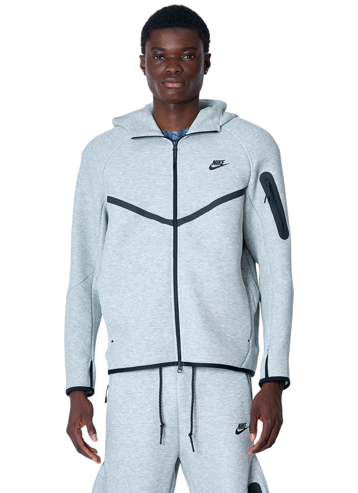 Techyfleece hoodie - heather grey