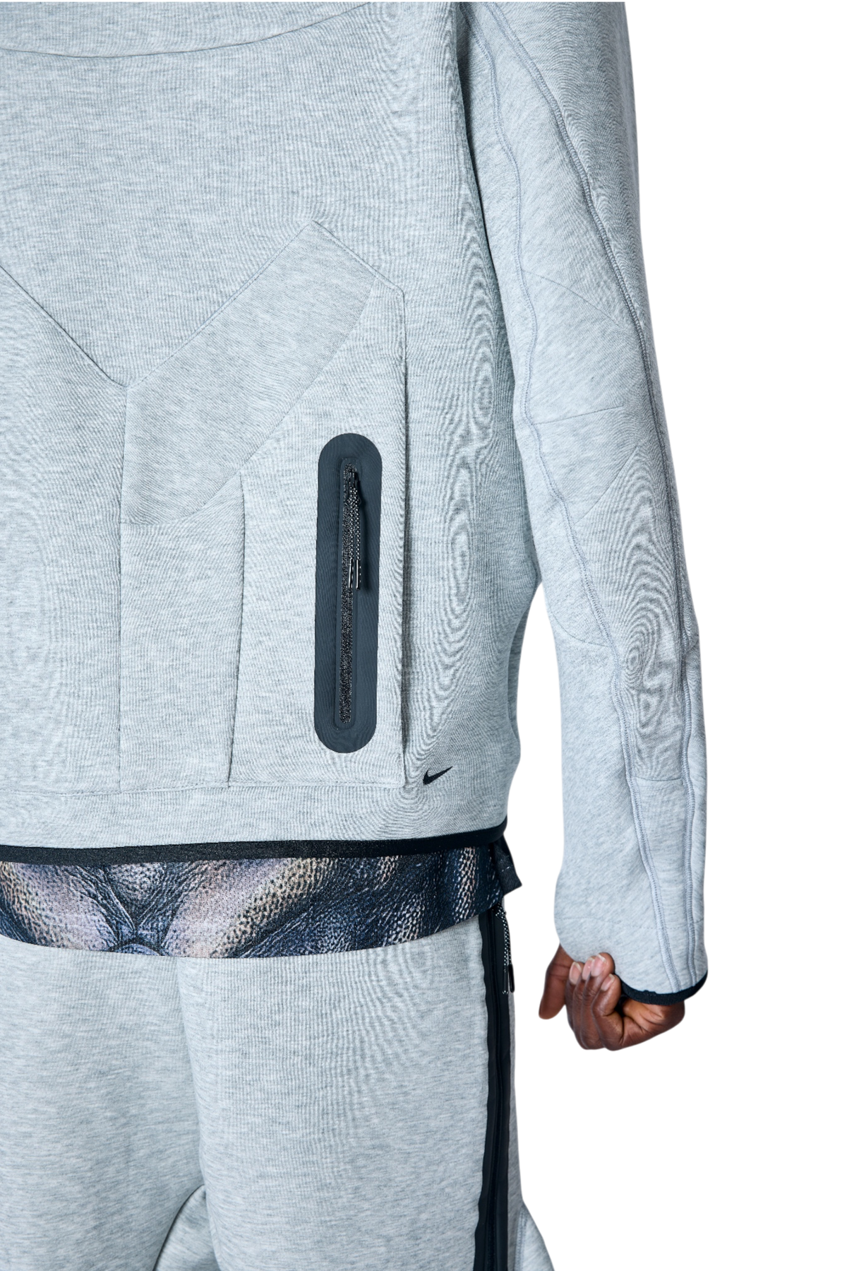 Techyfleece hoodie - heather grey