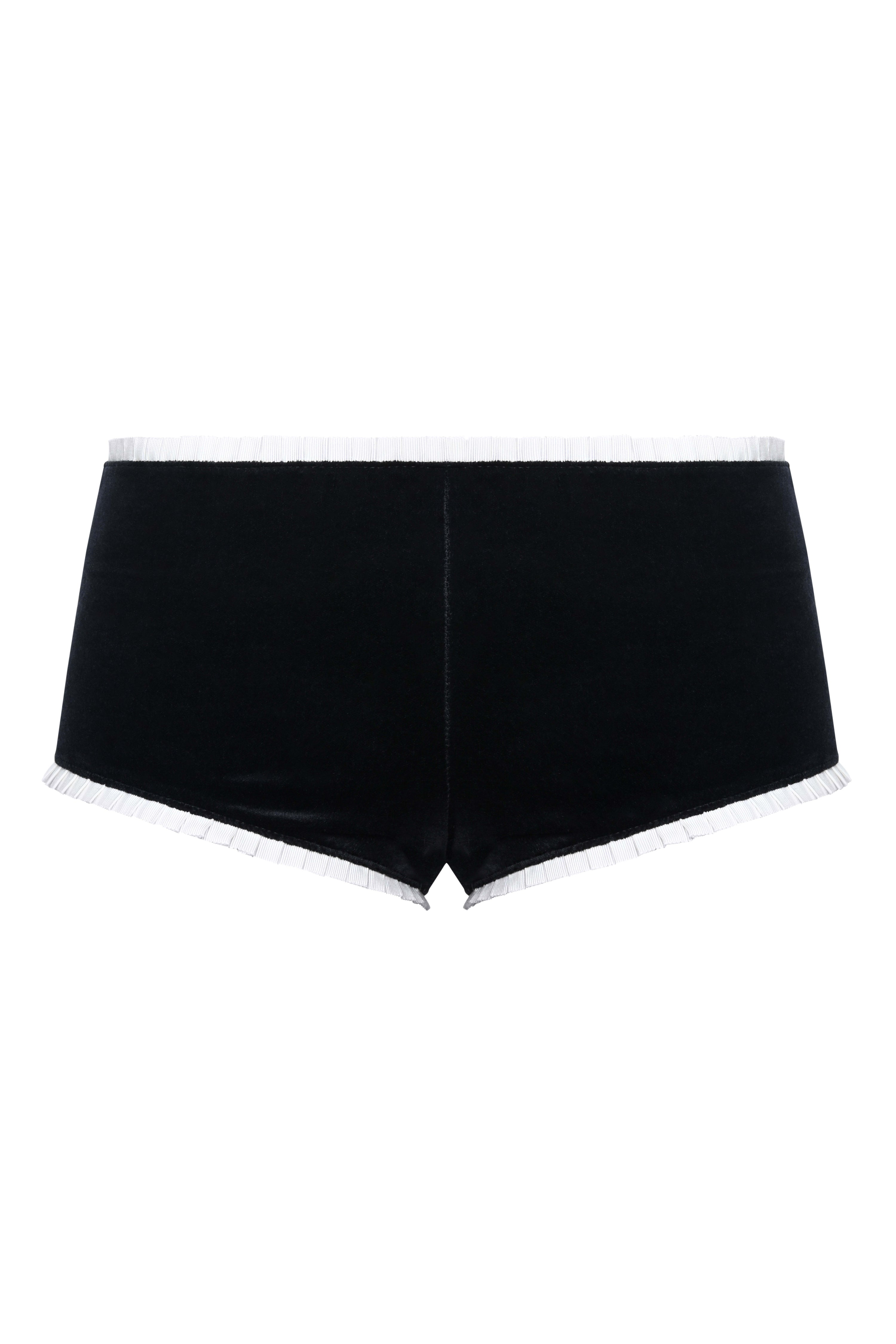 Velvet micro shorts