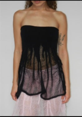 Organic tube top (black)